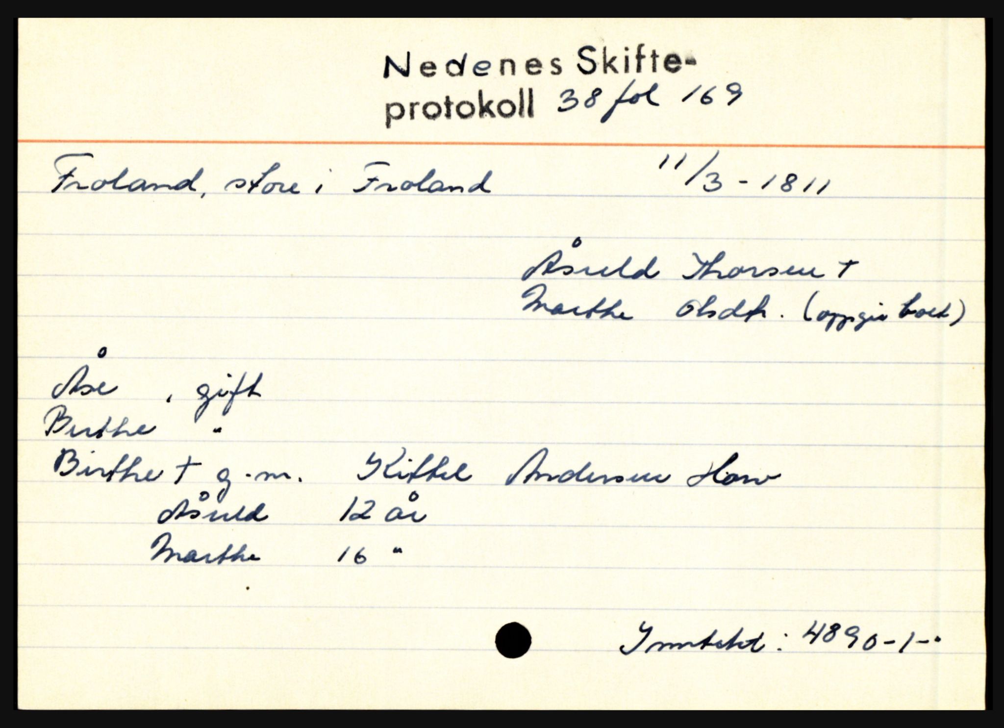 Nedenes sorenskriveri før 1824, AV/SAK-1221-0007/H, s. 7863