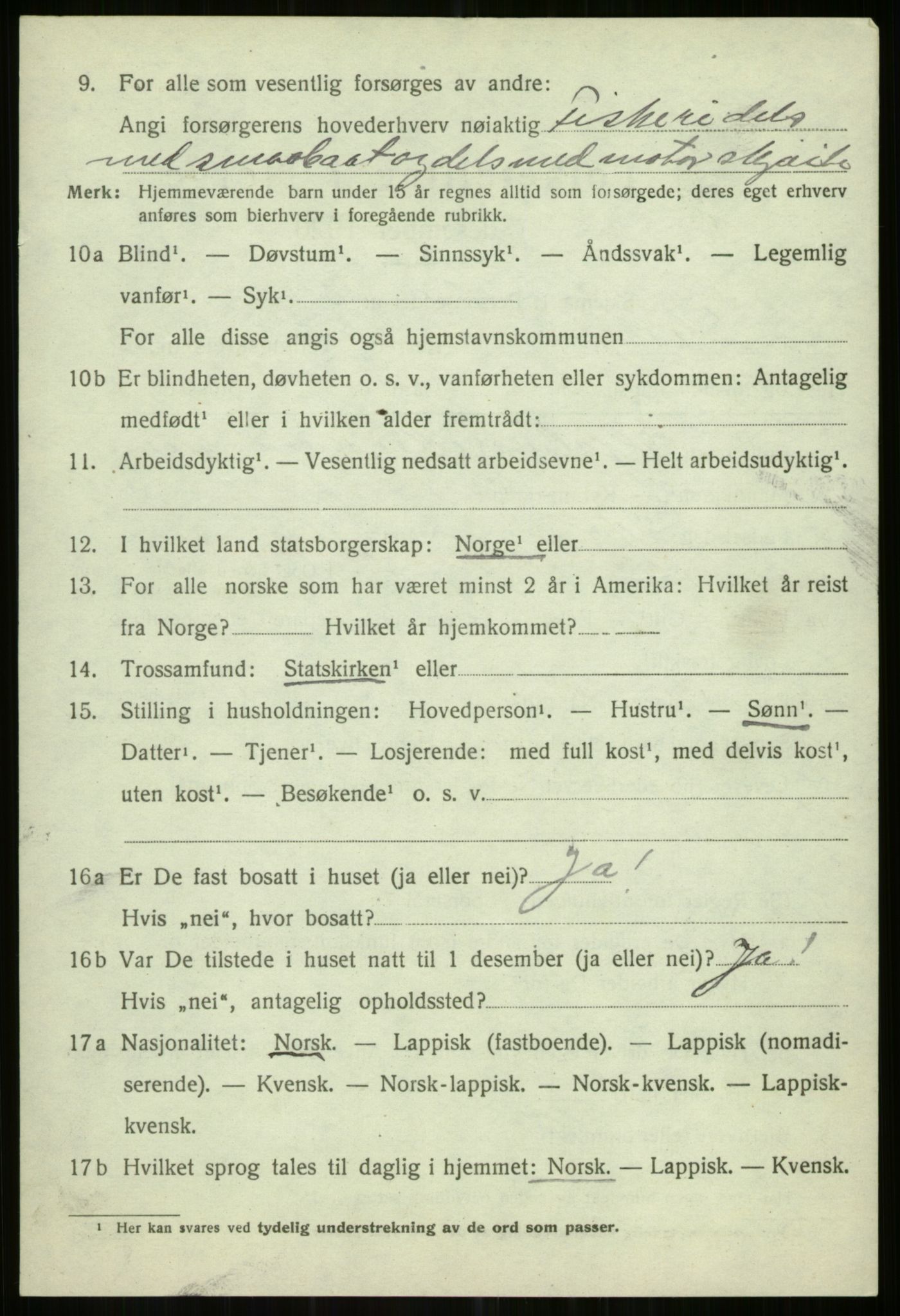 SATØ, Folketelling 1920 for 1935 Helgøy herred, 1920, s. 2026