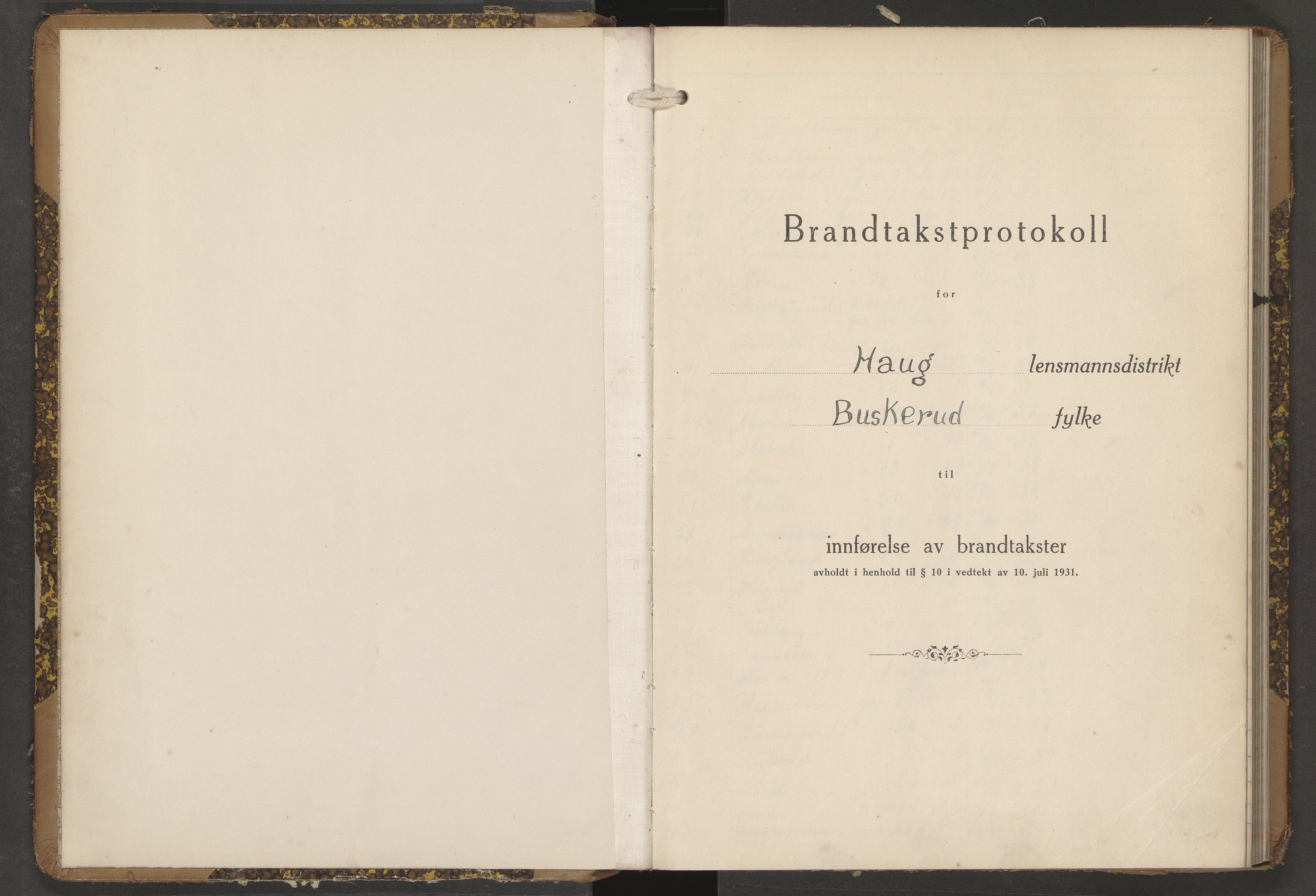 Haug og Bakke lensmannskontor, AV/SAKO-A-511/Y/Yb/Ybb/L0009: Skjematakstprotokoll, Haug, 1937-1949