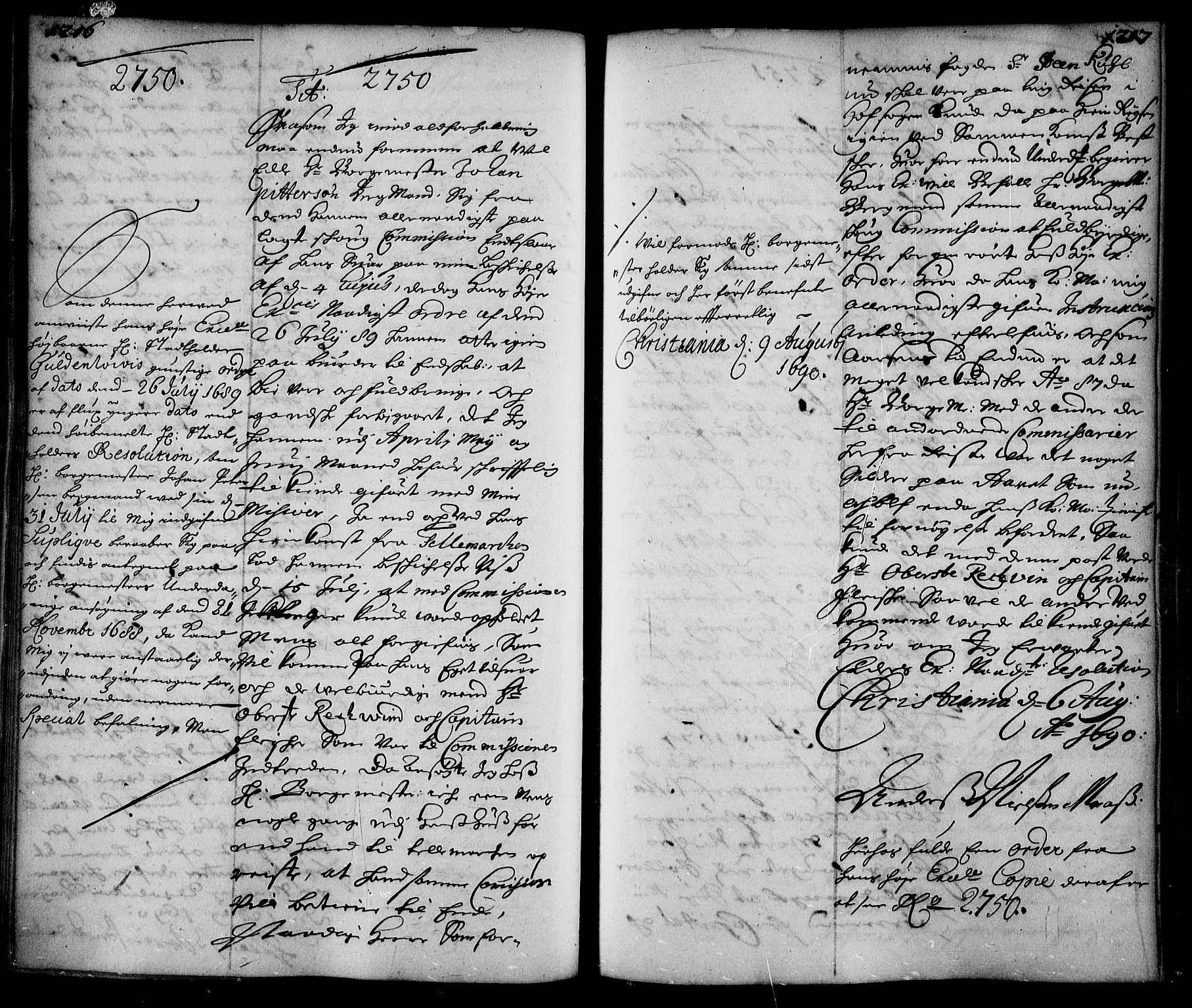 Stattholderembetet 1572-1771, AV/RA-EA-2870/Ae/L0007: Supplikasjons- og resolusjonsprotokoll, 1689-1691, s. 1216-1217