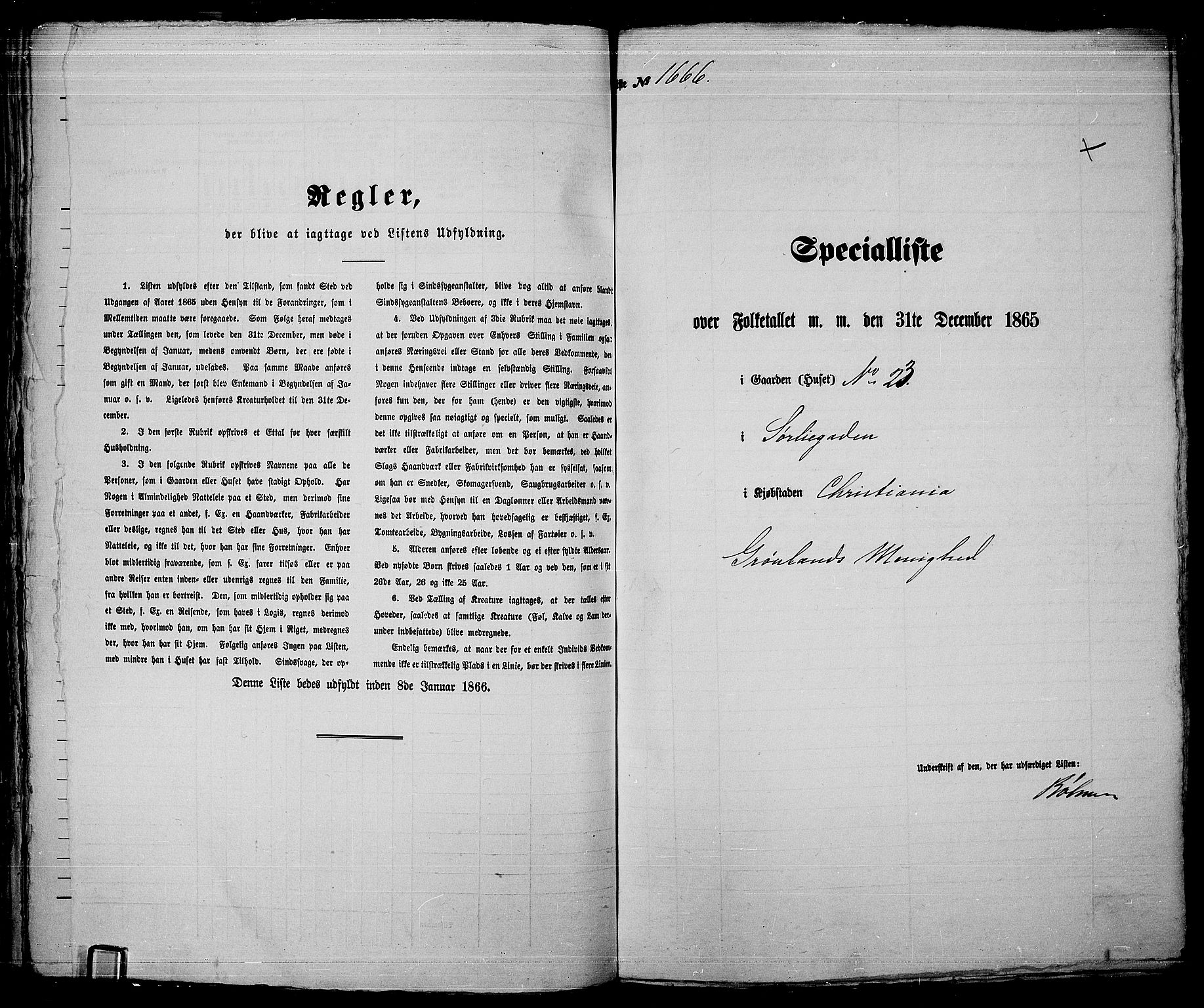 RA, Folketelling 1865 for 0301 Kristiania kjøpstad, 1865, s. 3770