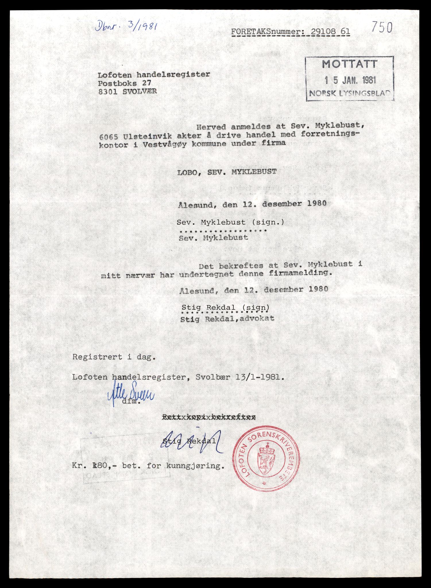 Lofoten sorenskriveri, AV/SAT-A-0017/2/J/Jd/Jdc/L0011: Bilag, Lob-Lof, 1944-1990, s. 3