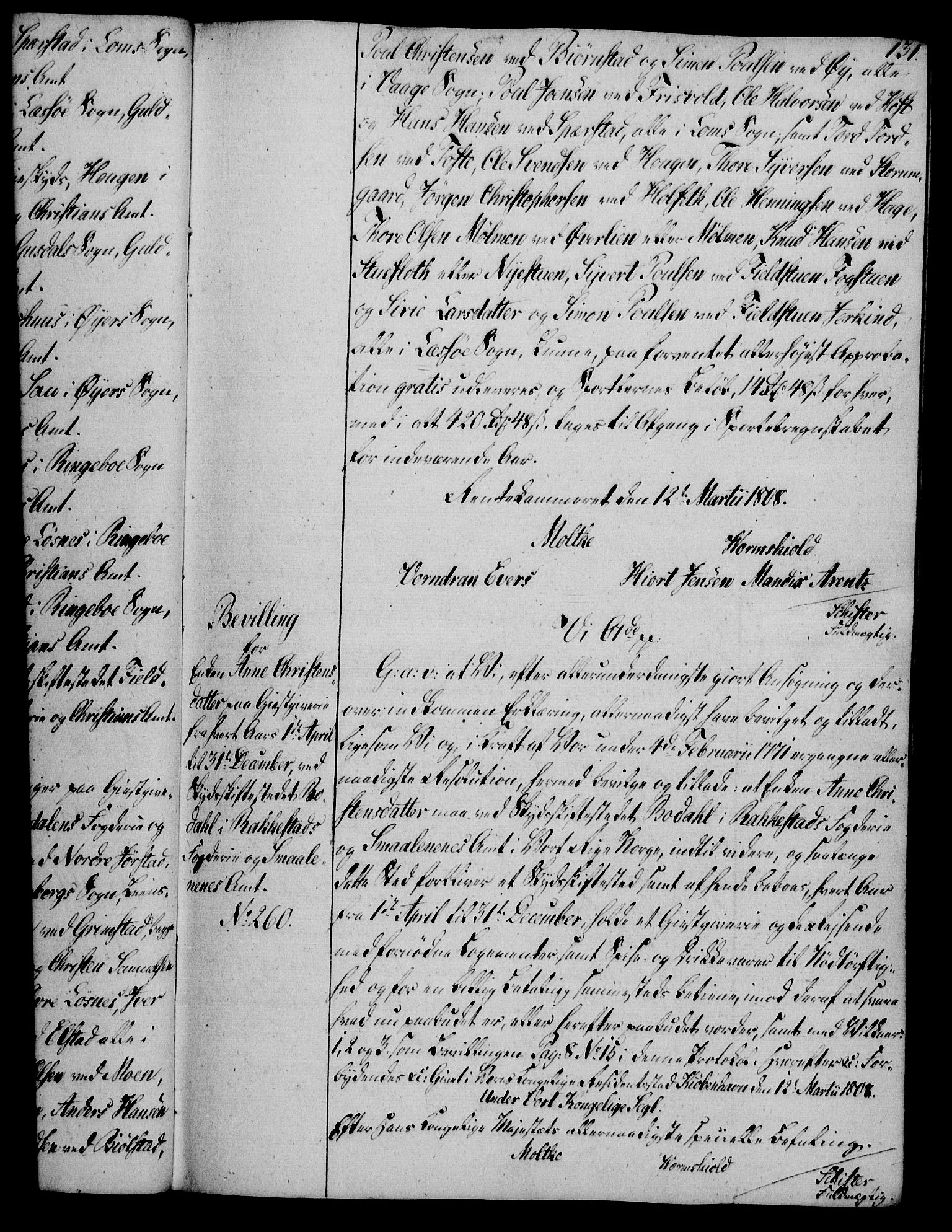 Rentekammeret, Kammerkanselliet, RA/EA-3111/G/Gg/Gga/L0019: Norsk ekspedisjonsprotokoll med register (merket RK 53.19), 1807-1810, s. 131