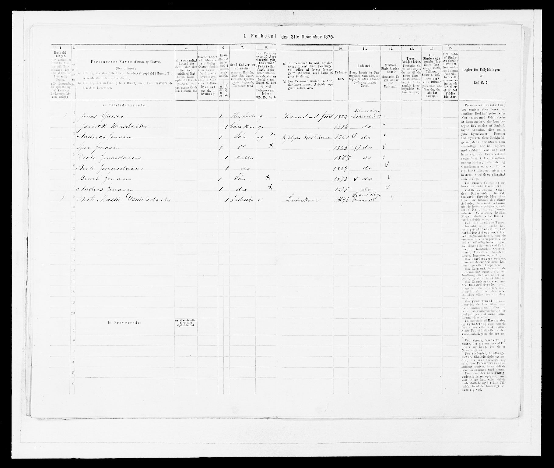 SAB, Folketelling 1875 for 1428P Askvoll prestegjeld, 1875, s. 924