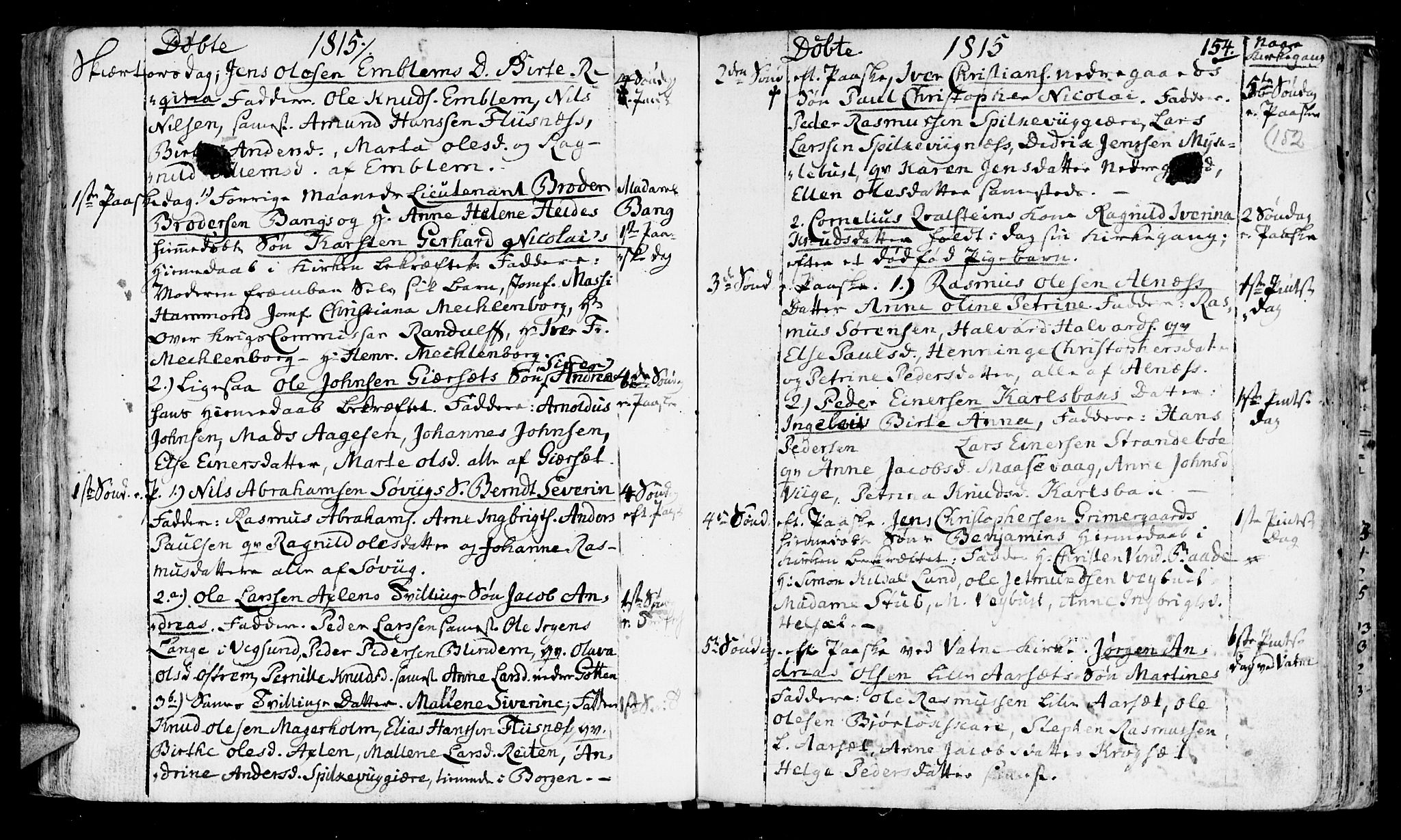 Ministerialprotokoller, klokkerbøker og fødselsregistre - Møre og Romsdal, AV/SAT-A-1454/528/L0394: Ministerialbok nr. 528A05, 1801-1826, s. 152