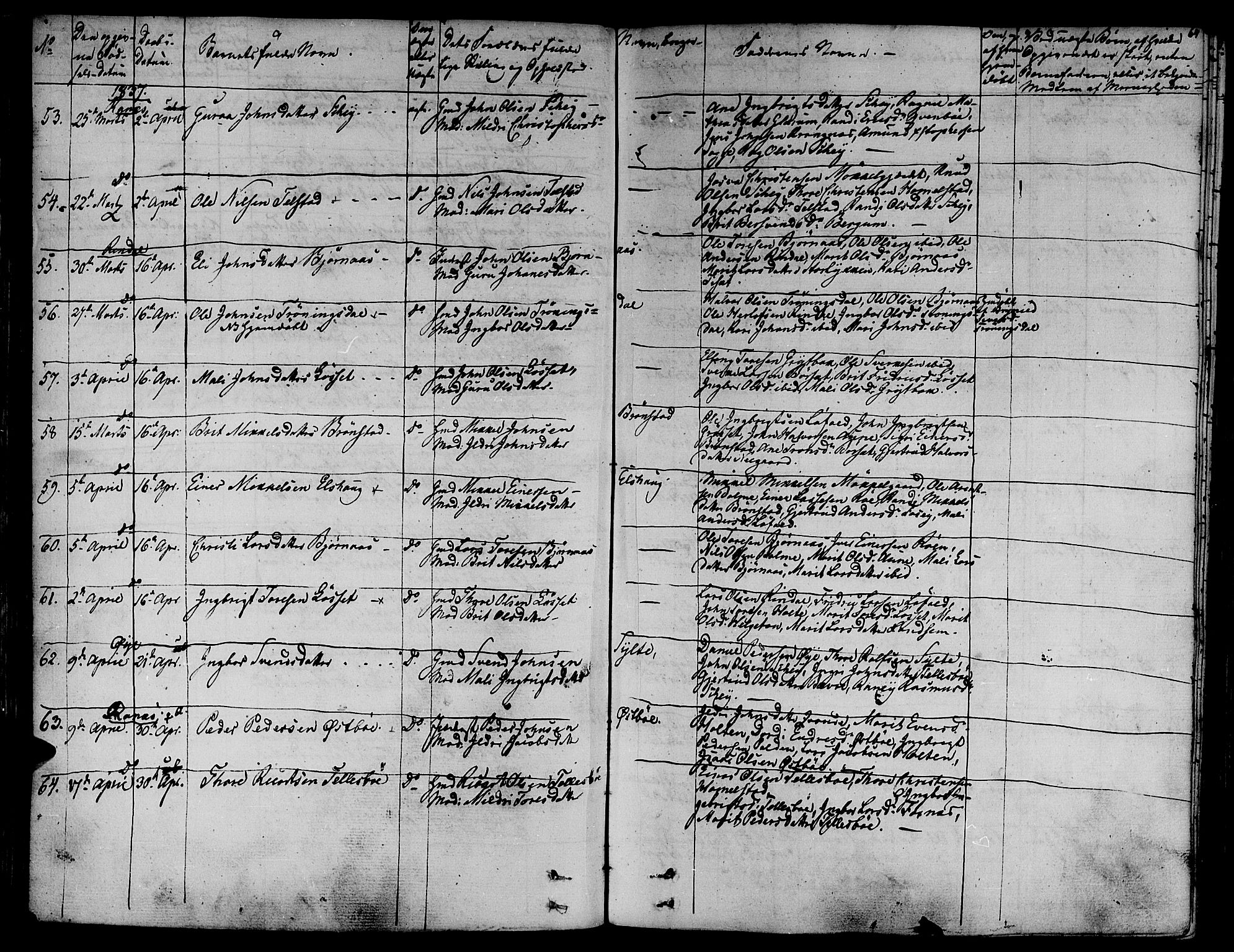 Ministerialprotokoller, klokkerbøker og fødselsregistre - Møre og Romsdal, AV/SAT-A-1454/595/L1042: Ministerialbok nr. 595A04, 1829-1843, s. 64