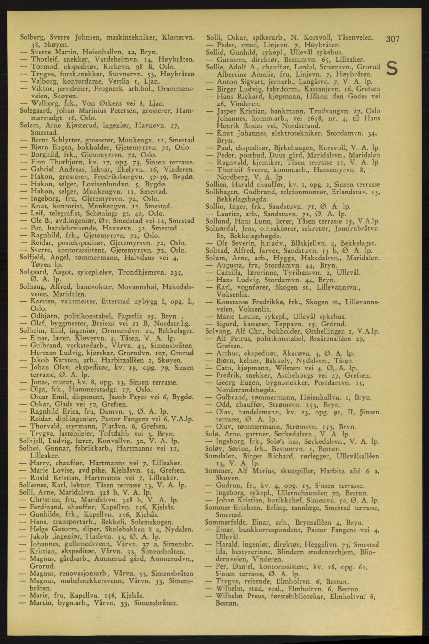 Aker adressebok/adressekalender, PUBL/001/A/006: Aker adressebok, 1937-1938, s. 307