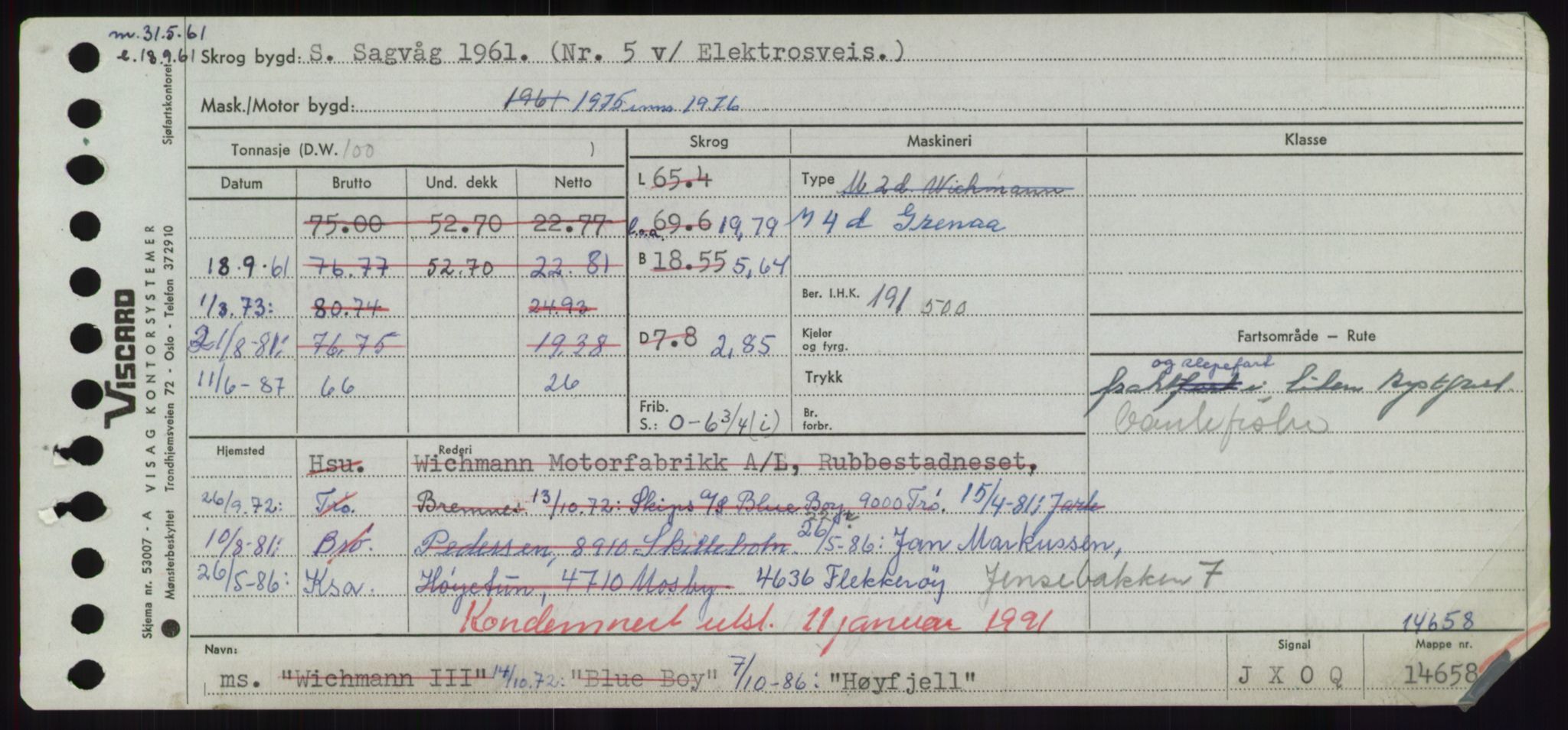 Sjøfartsdirektoratet med forløpere, Skipsmålingen, RA/S-1627/H/Hd/L0017: Fartøy, Holi-Hå, s. 529