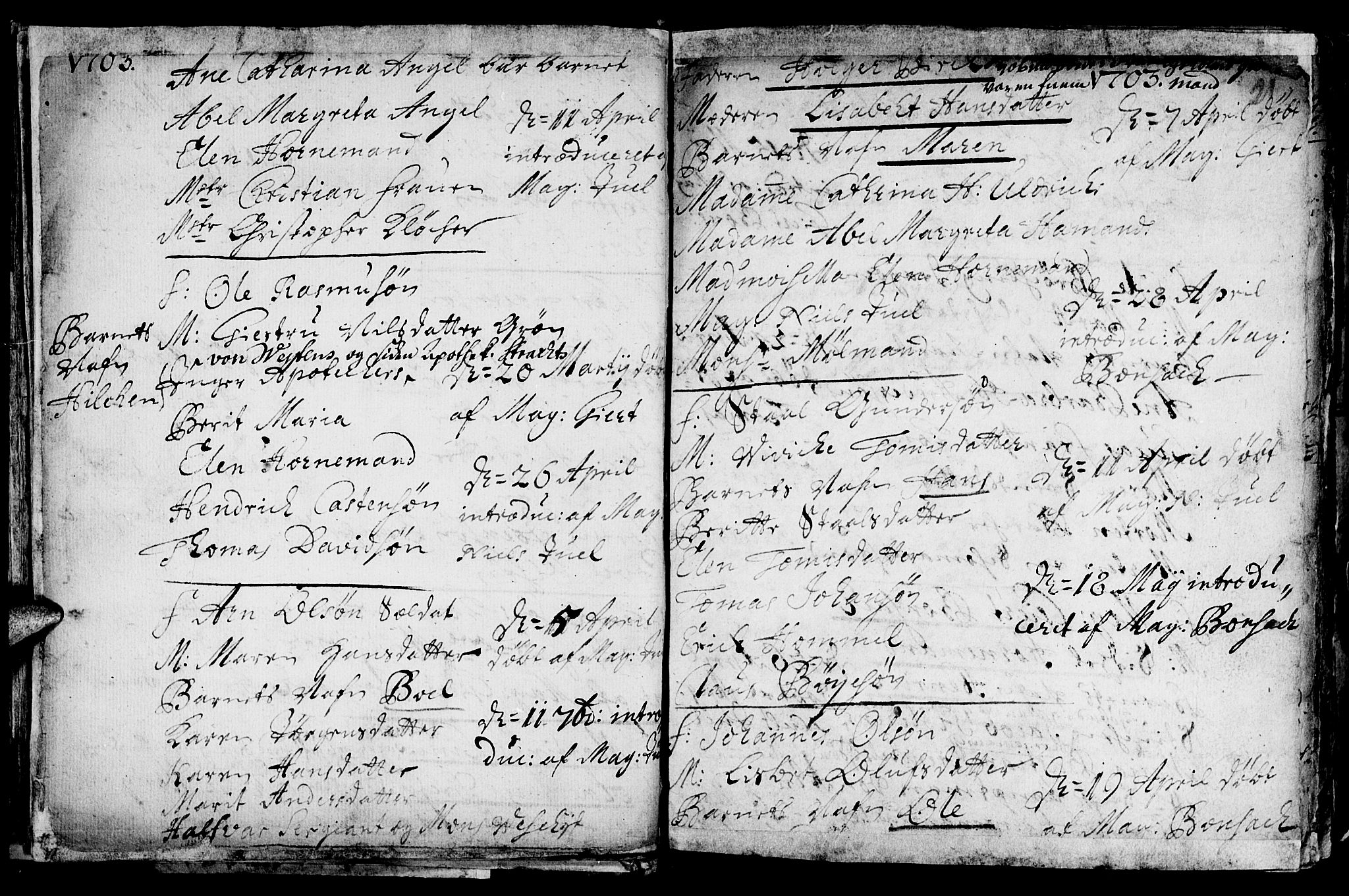 Ministerialprotokoller, klokkerbøker og fødselsregistre - Sør-Trøndelag, AV/SAT-A-1456/601/L0034: Ministerialbok nr. 601A02, 1702-1714, s. 21