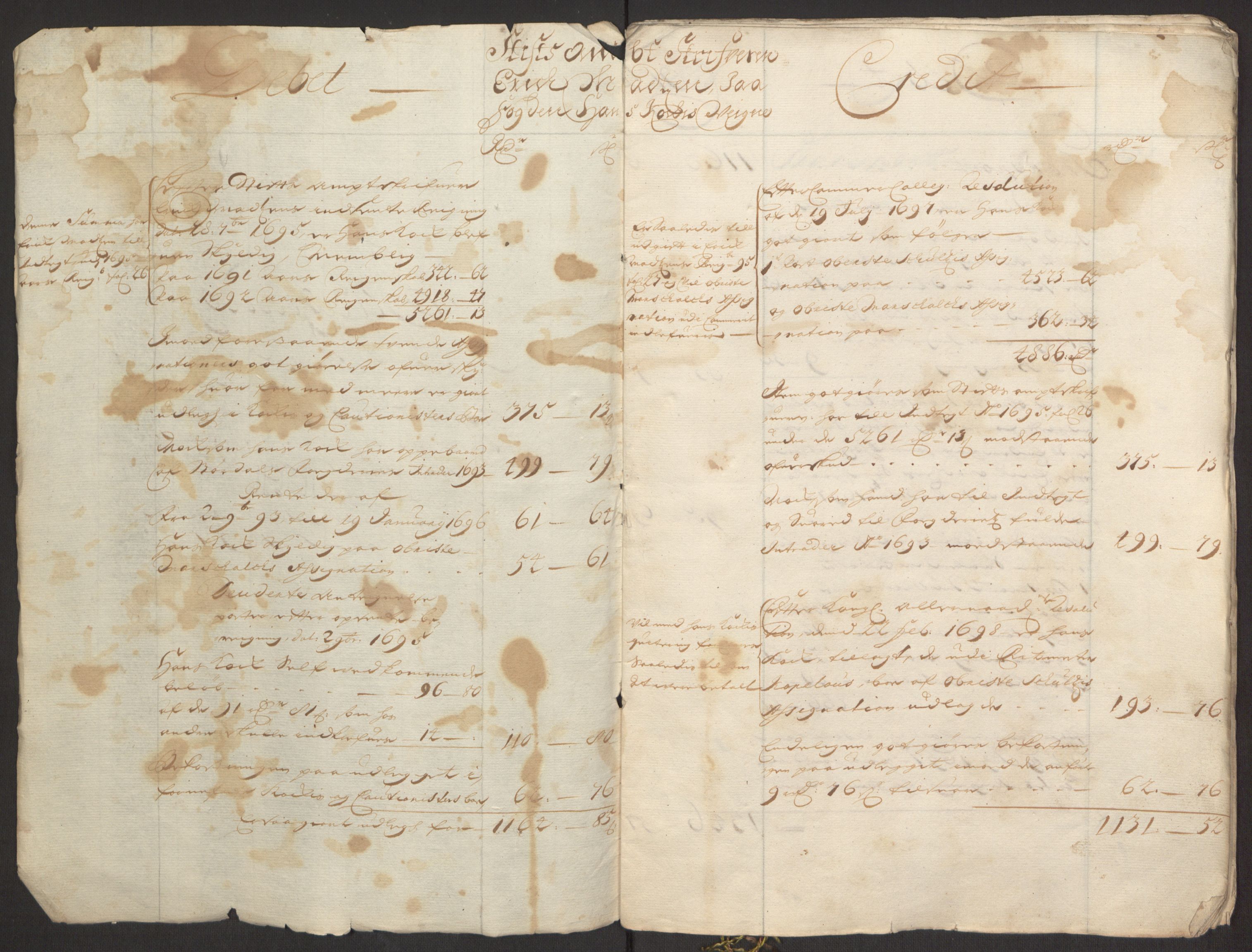 Rentekammeret inntil 1814, Reviderte regnskaper, Fogderegnskap, RA/EA-4092/R62/L4185: Fogderegnskap Stjørdal og Verdal, 1692, s. 347