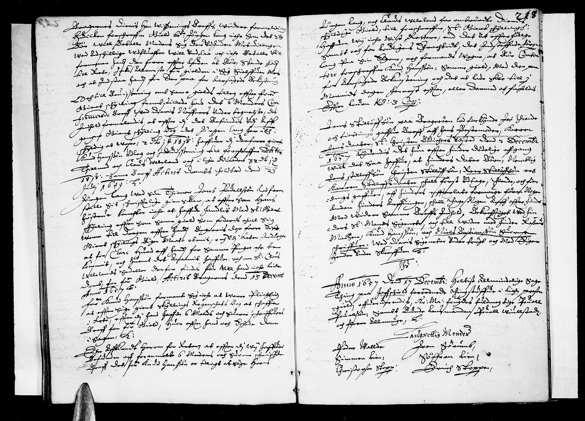 Lier, Røyken og Hurum sorenskriveri, AV/SAKO-A-89/F/Fa/L0001: Tingbok, 1655-1658, s. 218