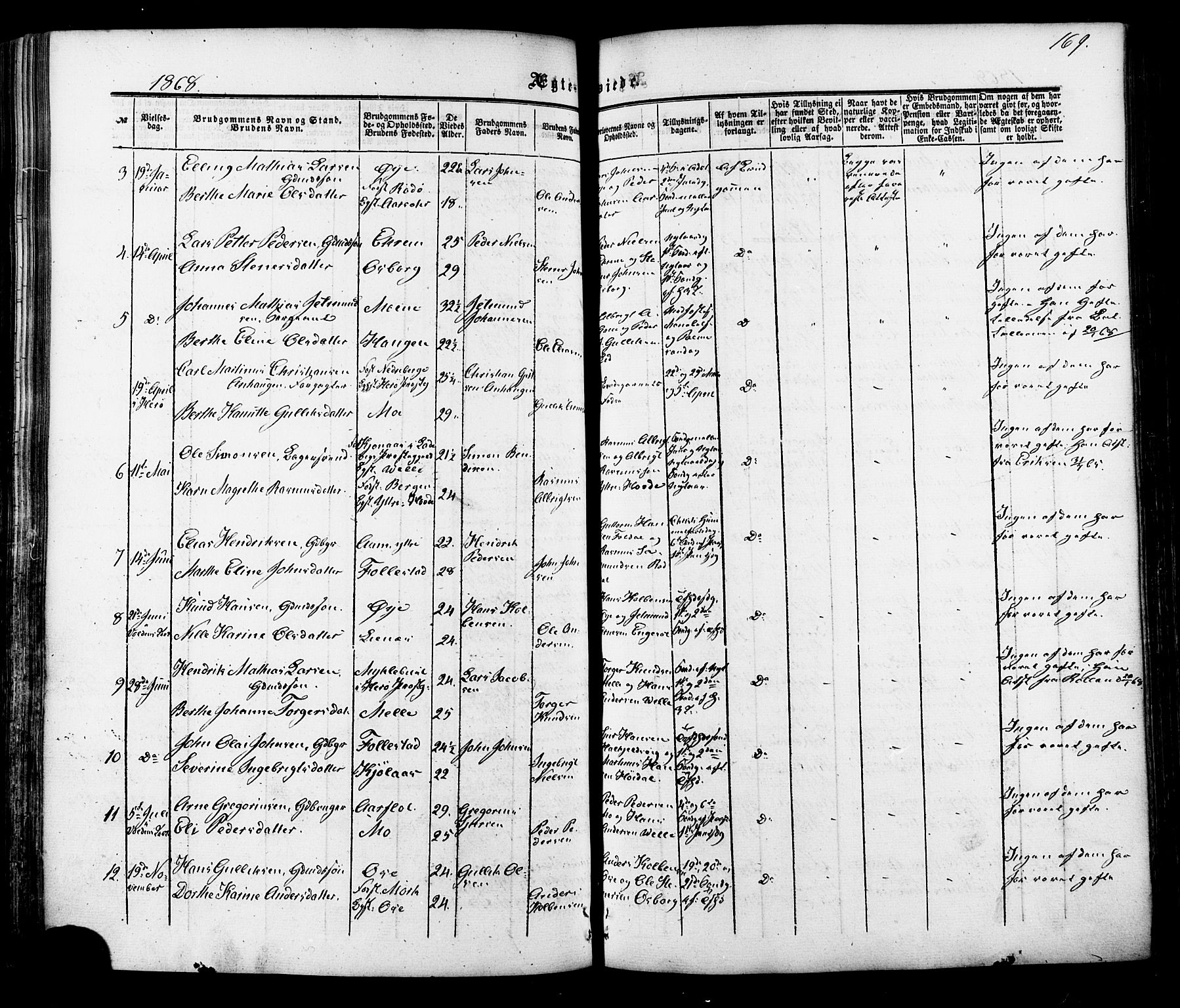 Ministerialprotokoller, klokkerbøker og fødselsregistre - Møre og Romsdal, AV/SAT-A-1454/513/L0175: Ministerialbok nr. 513A02, 1856-1877, s. 169