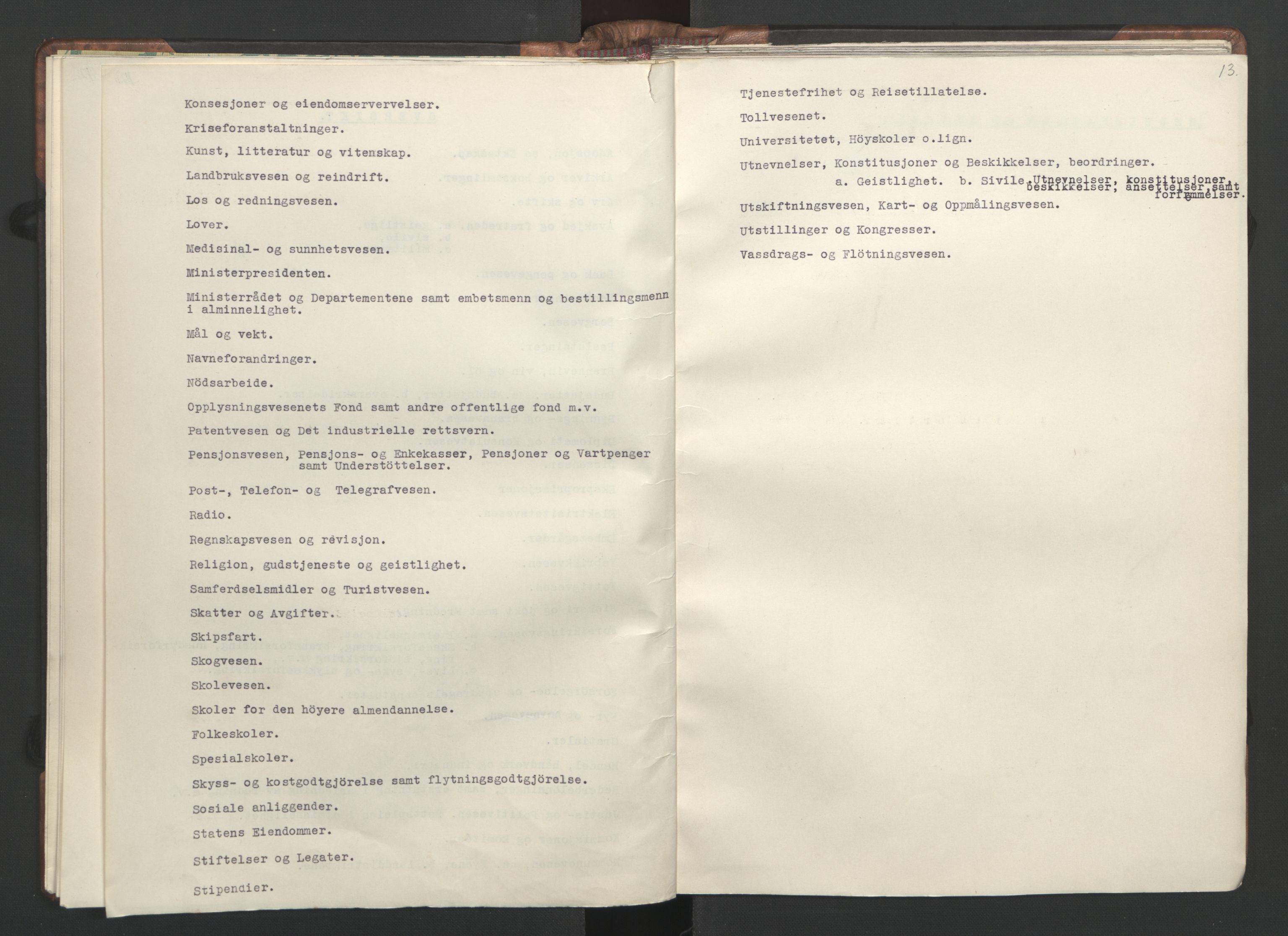 NS-administrasjonen 1940-1945 (Statsrådsekretariatet, de kommisariske statsråder mm), AV/RA-S-4279/D/Da/L0002: Register (RA j.nr. 985/1943, tilgangsnr. 17/1943), 1942, s. 16