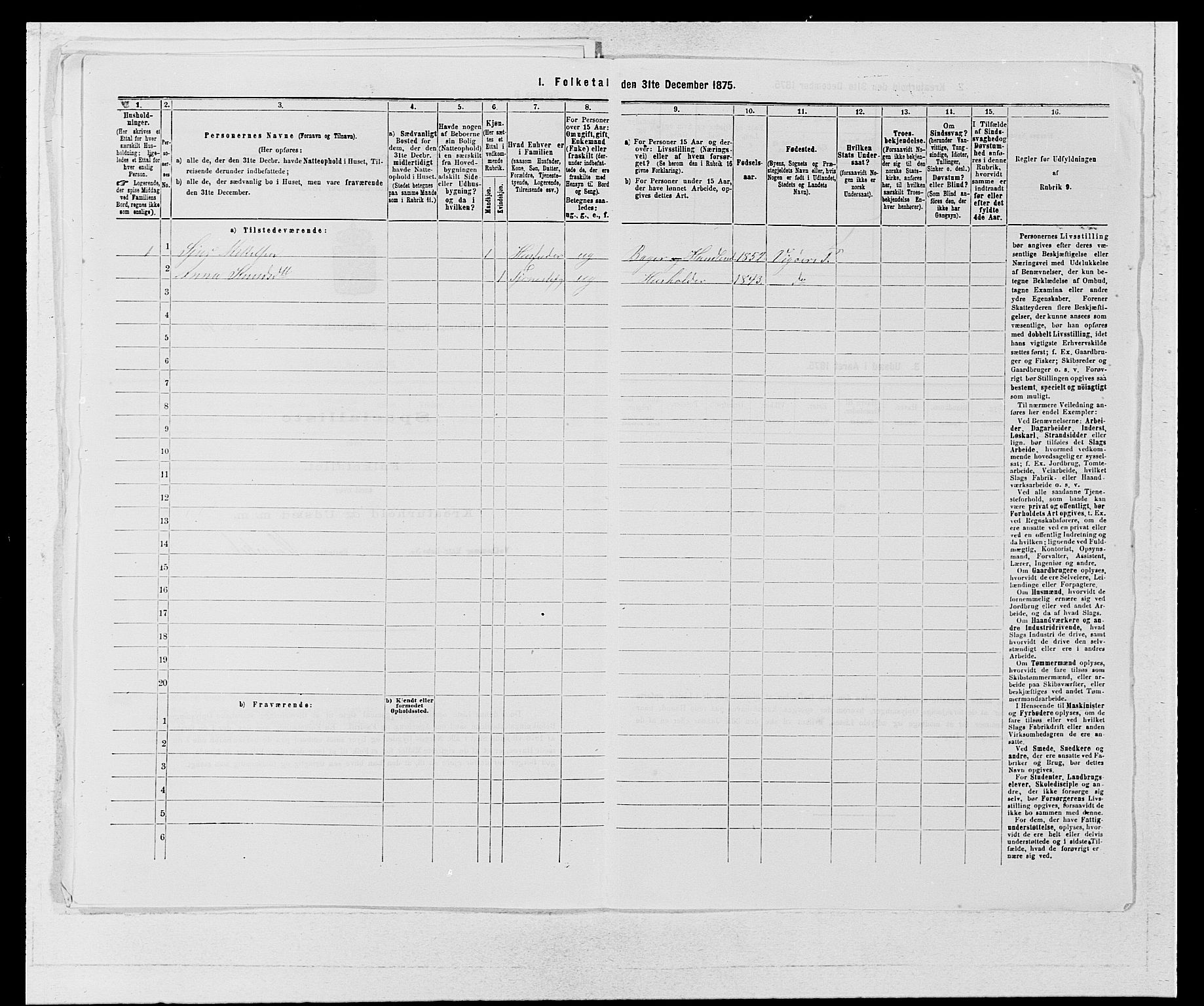 SAB, Folketelling 1875 for 1230P Ullensvang prestegjeld, 1875, s. 384