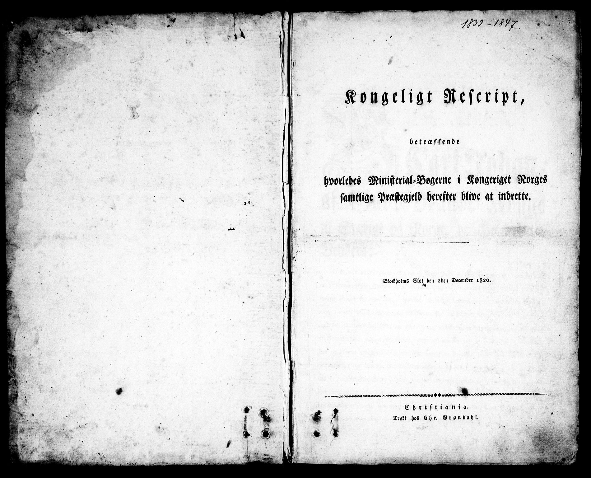 Idd prestekontor Kirkebøker, SAO/A-10911/F/Fc/L0003: Ministerialbok nr. III 3, 1832-1847