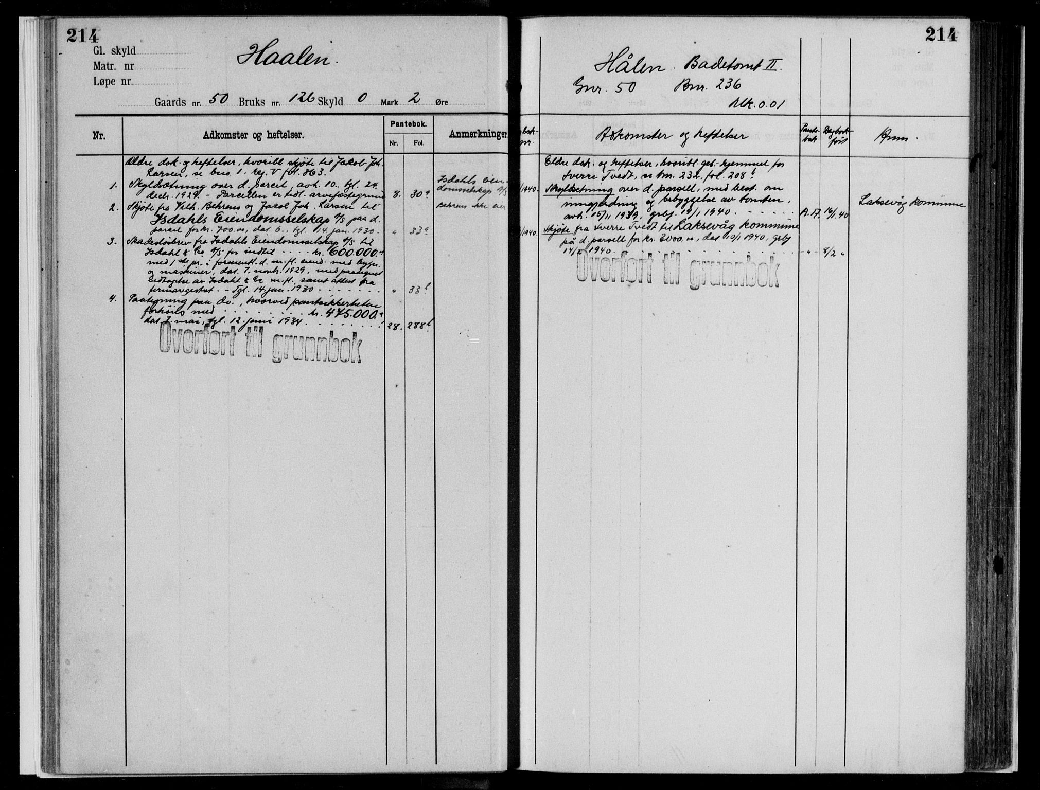 Midhordland sorenskriveri, AV/SAB-A-3001/1/G/Ga/Gab/L0112: Panteregister nr. II.A.b.112, s. 214