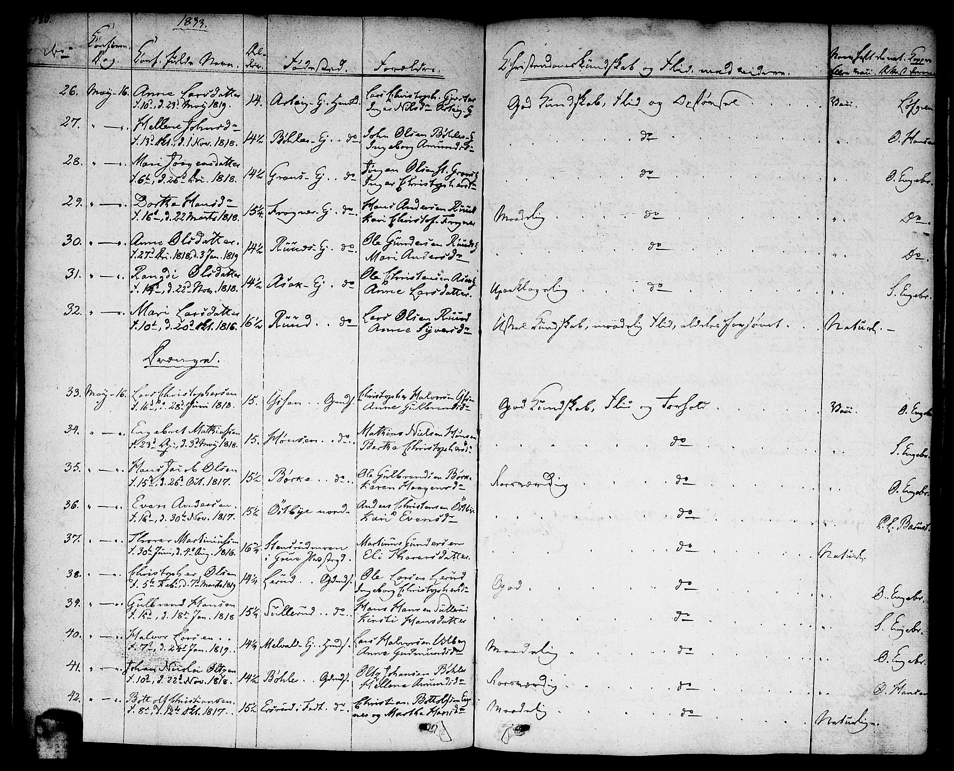 Sørum prestekontor Kirkebøker, AV/SAO-A-10303/F/Fa/L0004: Ministerialbok nr. I 4, 1829-1845, s. 180