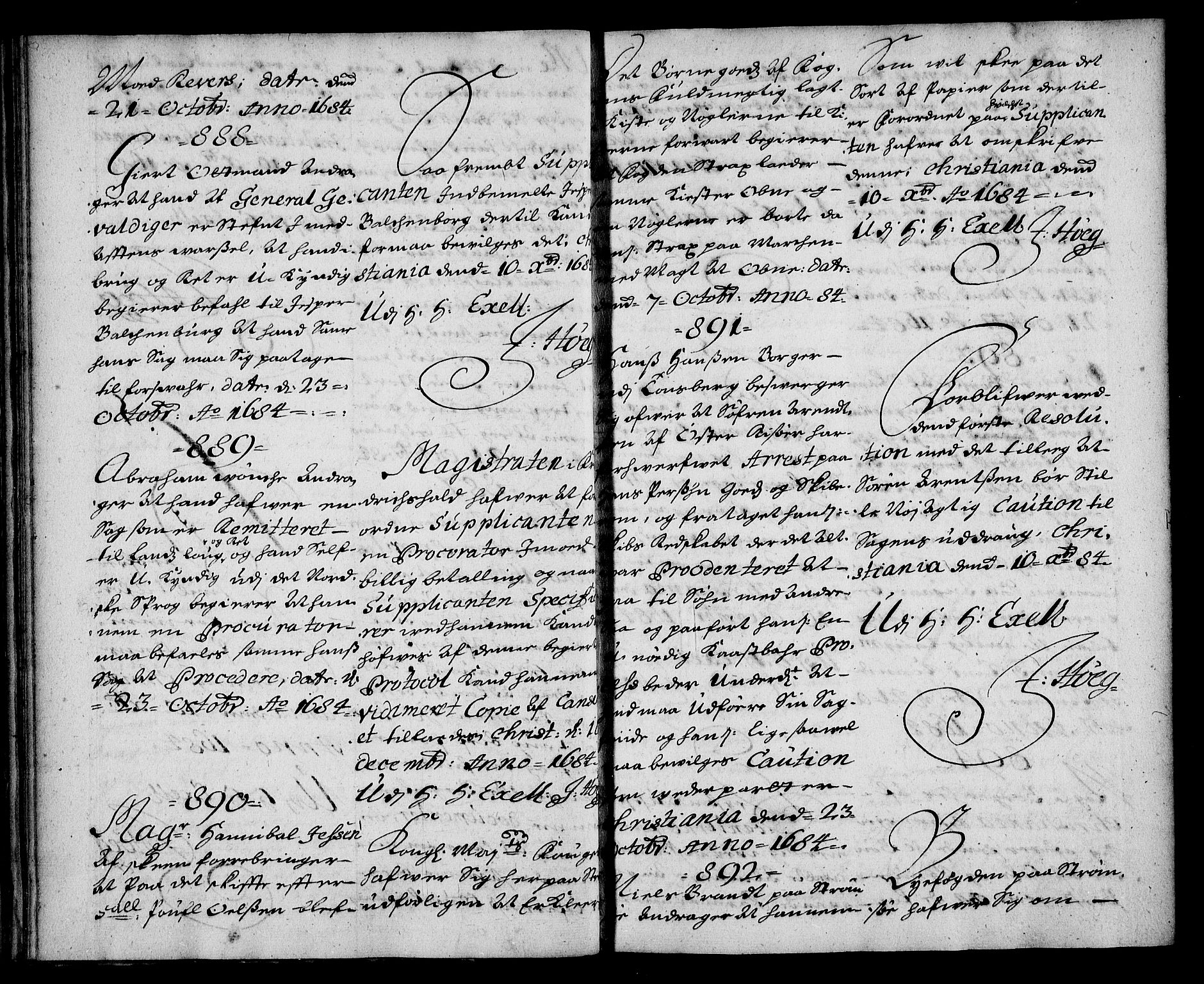 Stattholderembetet 1572-1771, AV/RA-EA-2870/Ae/L0001: Supplikasjons- og resolusjonsprotokoll, 1683-1684