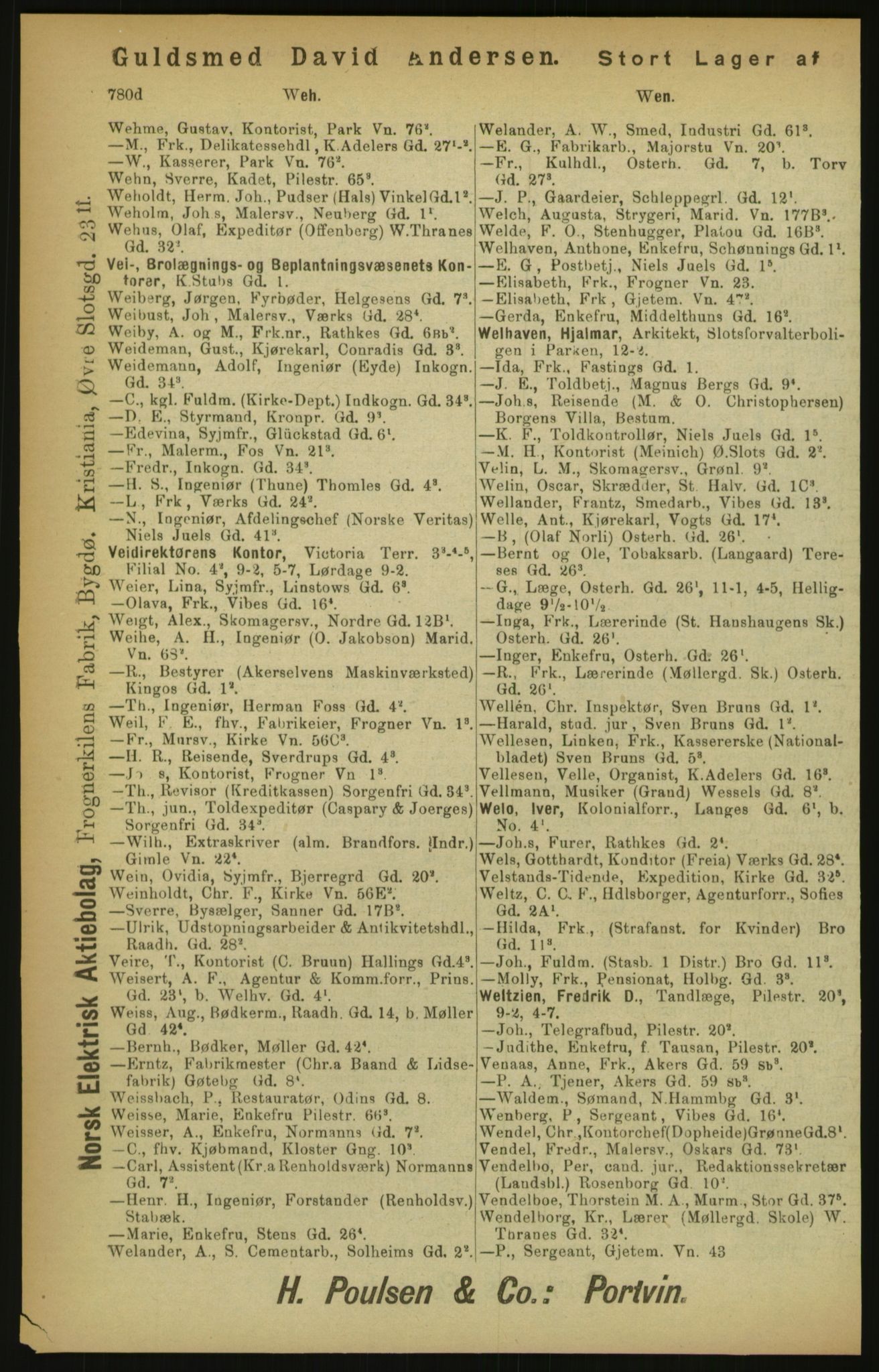 Kristiania/Oslo adressebok, PUBL/-, 1900, s. 780