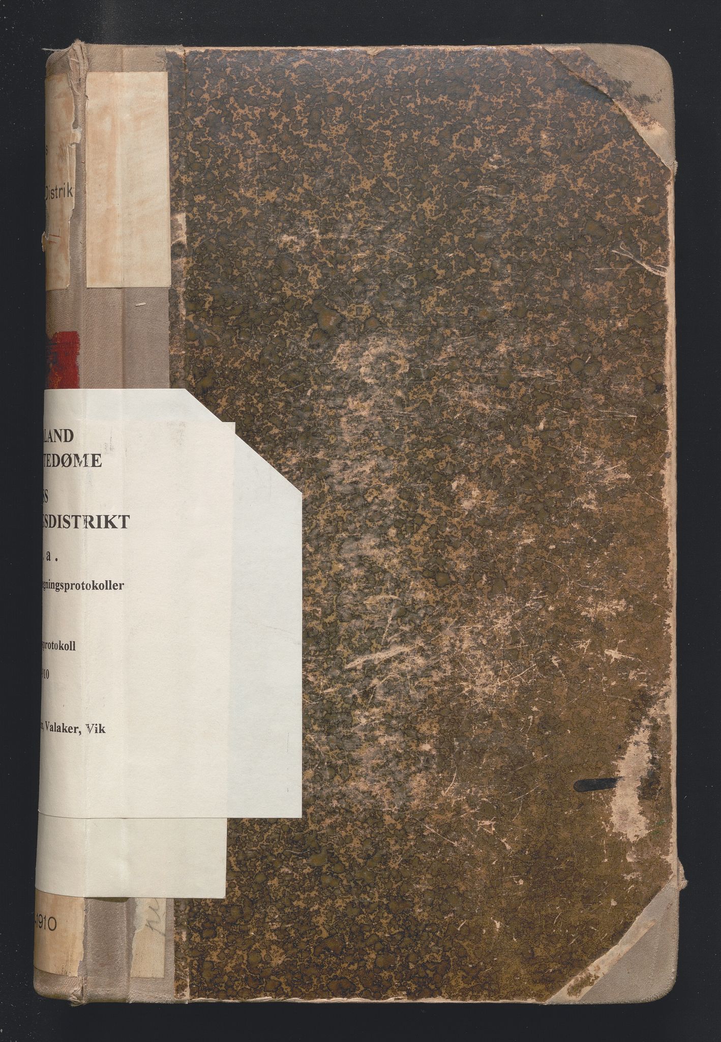 Hordaland jordskiftedøme - V Voss jordskiftedistrikt, AV/SAB-A-7201/A/Aa/L0009: Forhandlingsprotokoll, 1907-1910