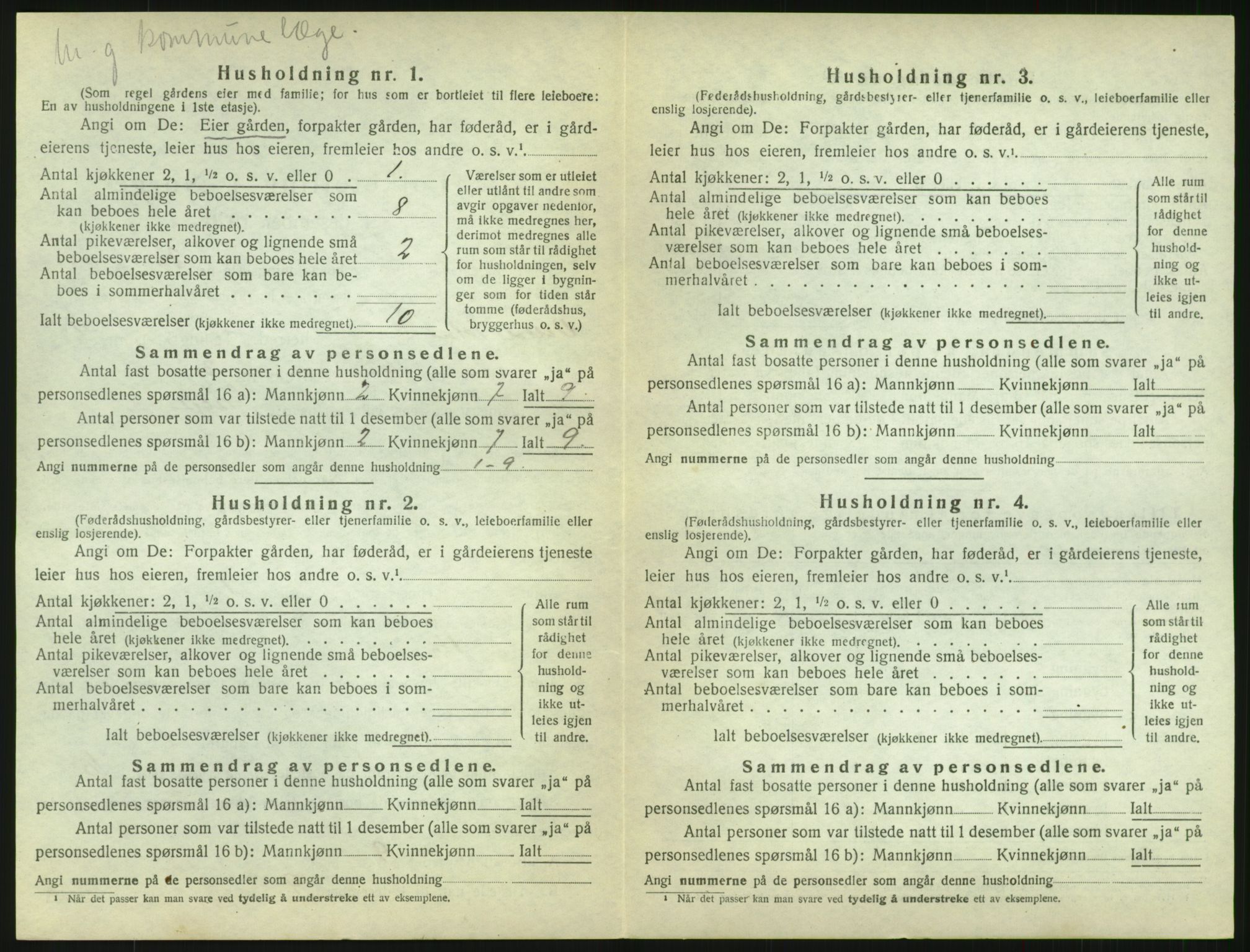 SAH, Folketelling 1920 for 0529 Vestre Toten herred, 1920, s. 735
