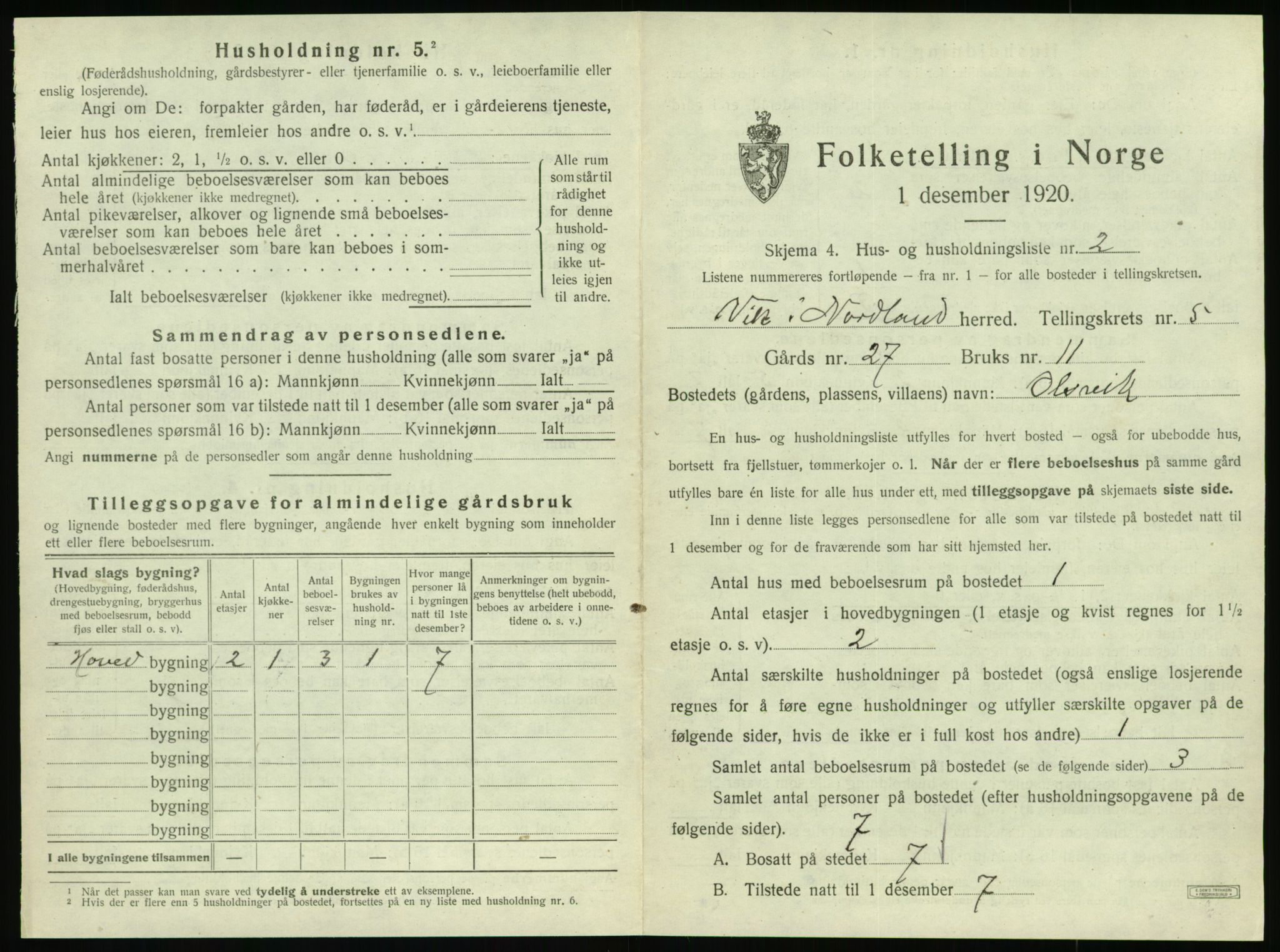 SAT, Folketelling 1920 for 1812 Vik herred, 1920, s. 347