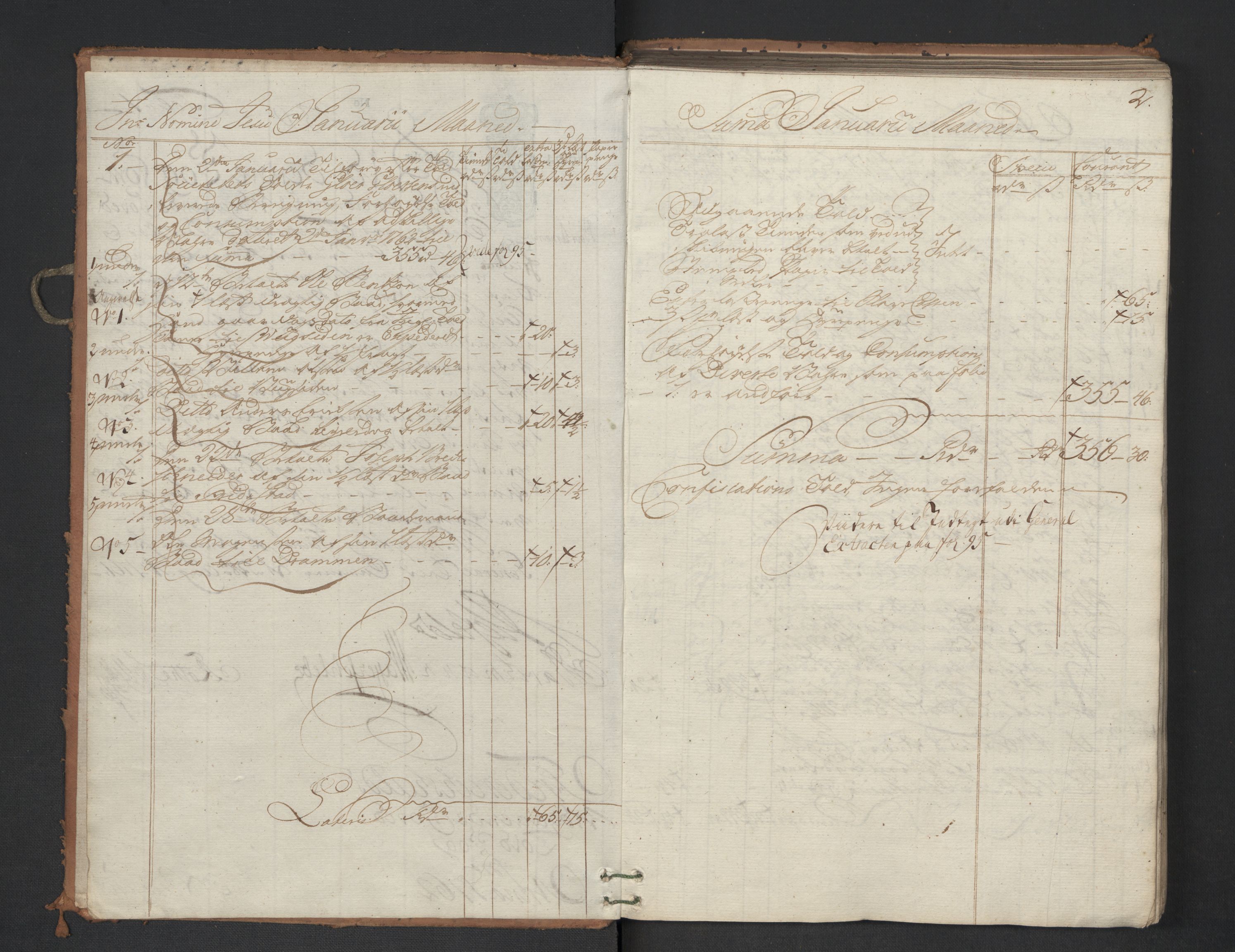 Generaltollkammeret, tollregnskaper, RA/EA-5490/R01/L0047/0001: Tollregnskaper Fredrikshald / Utgående hovedtollbok, 1762, s. 1b-2a