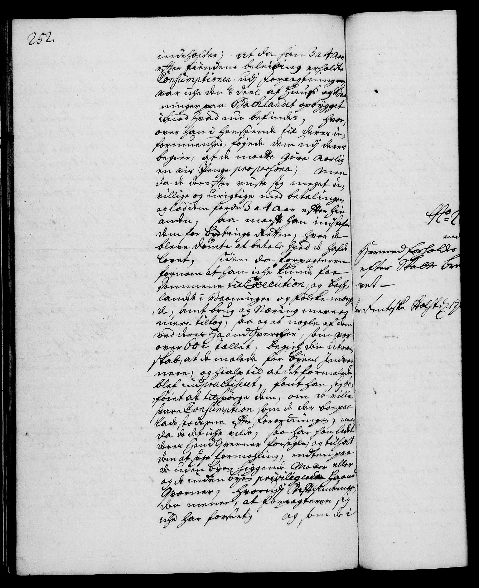 Rentekammeret, Kammerkanselliet, RA/EA-3111/G/Gh/Gha/L0013: Norsk ekstraktmemorialprotokoll (merket RK 53.58), 1731, s. 252