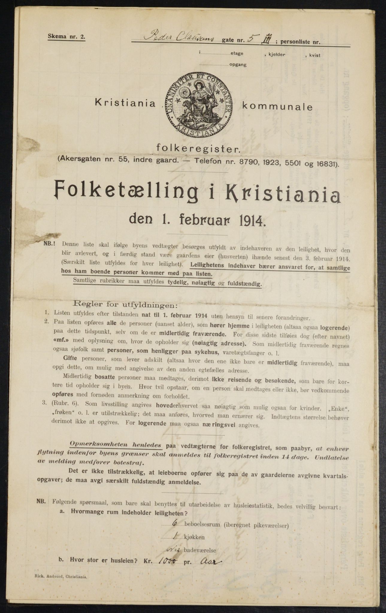 OBA, Kommunal folketelling 1.2.1914 for Kristiania, 1914, s. 78840