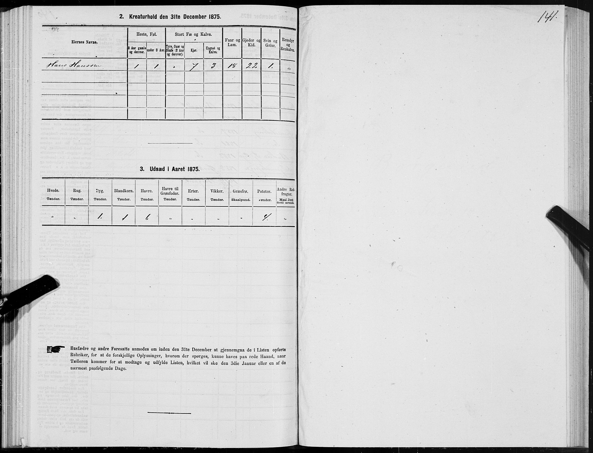 SAT, Folketelling 1875 for 1531P Borgund prestegjeld, 1875, s. 7141