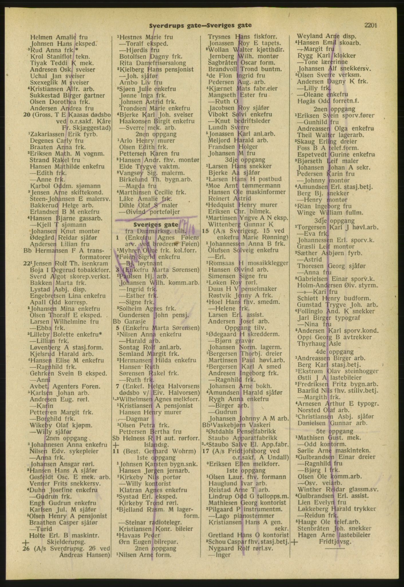 Kristiania/Oslo adressebok, PUBL/-, 1952, s. 2201