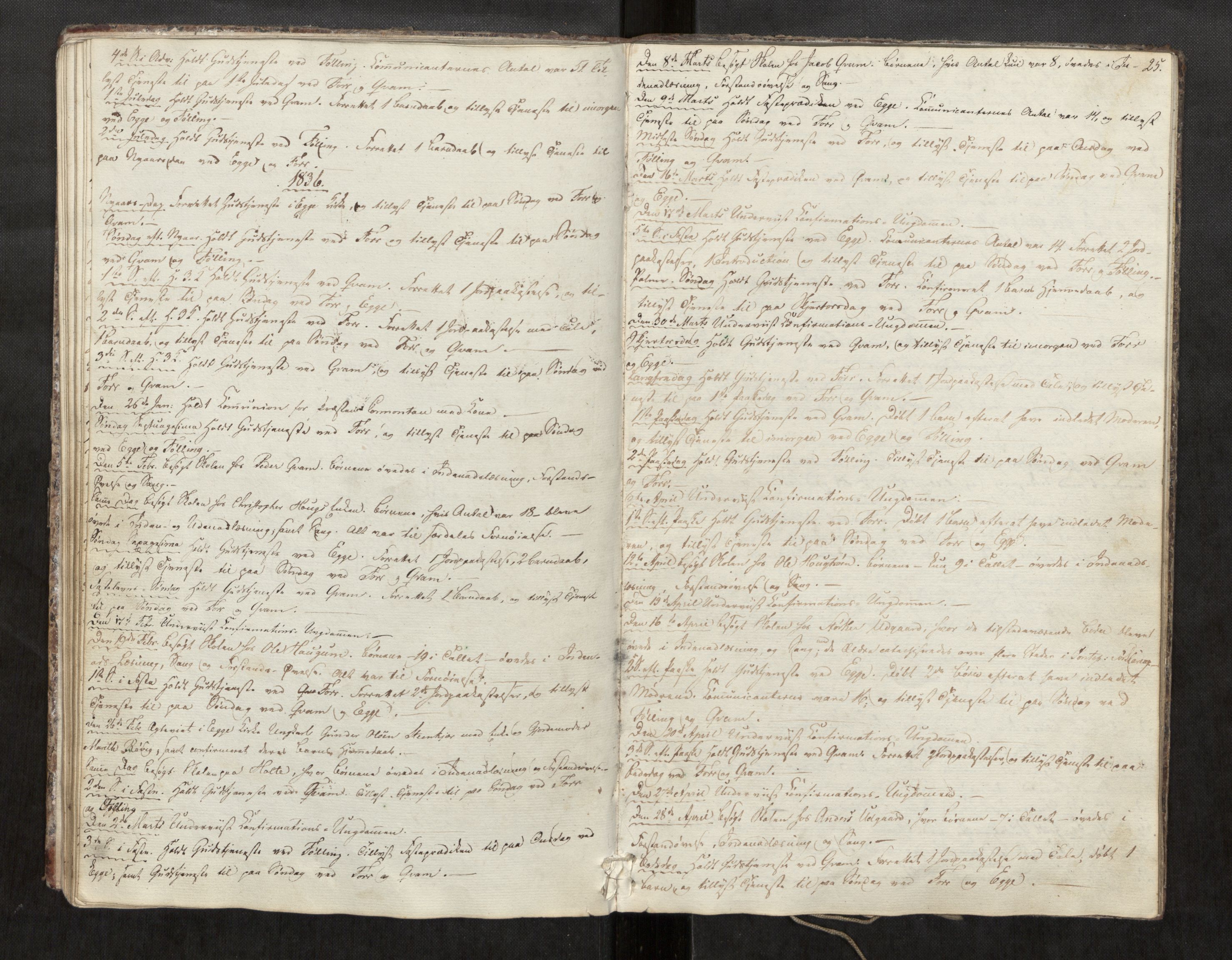 Stod sokneprestkontor, SAT/A-1164/2/I/I1/I1d/L0001: Residerende kapellans bok nr. 1, 1827-1849, s. 25