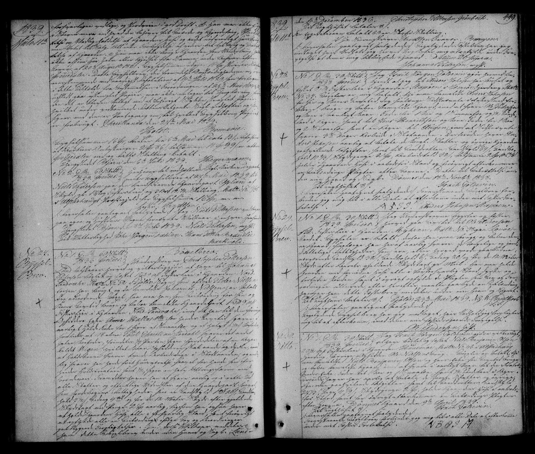 Helgeland sorenskriveri, SAT/A-0004/2/2C/L0009: Pantebok nr. 8, 1832-1840, s. 449