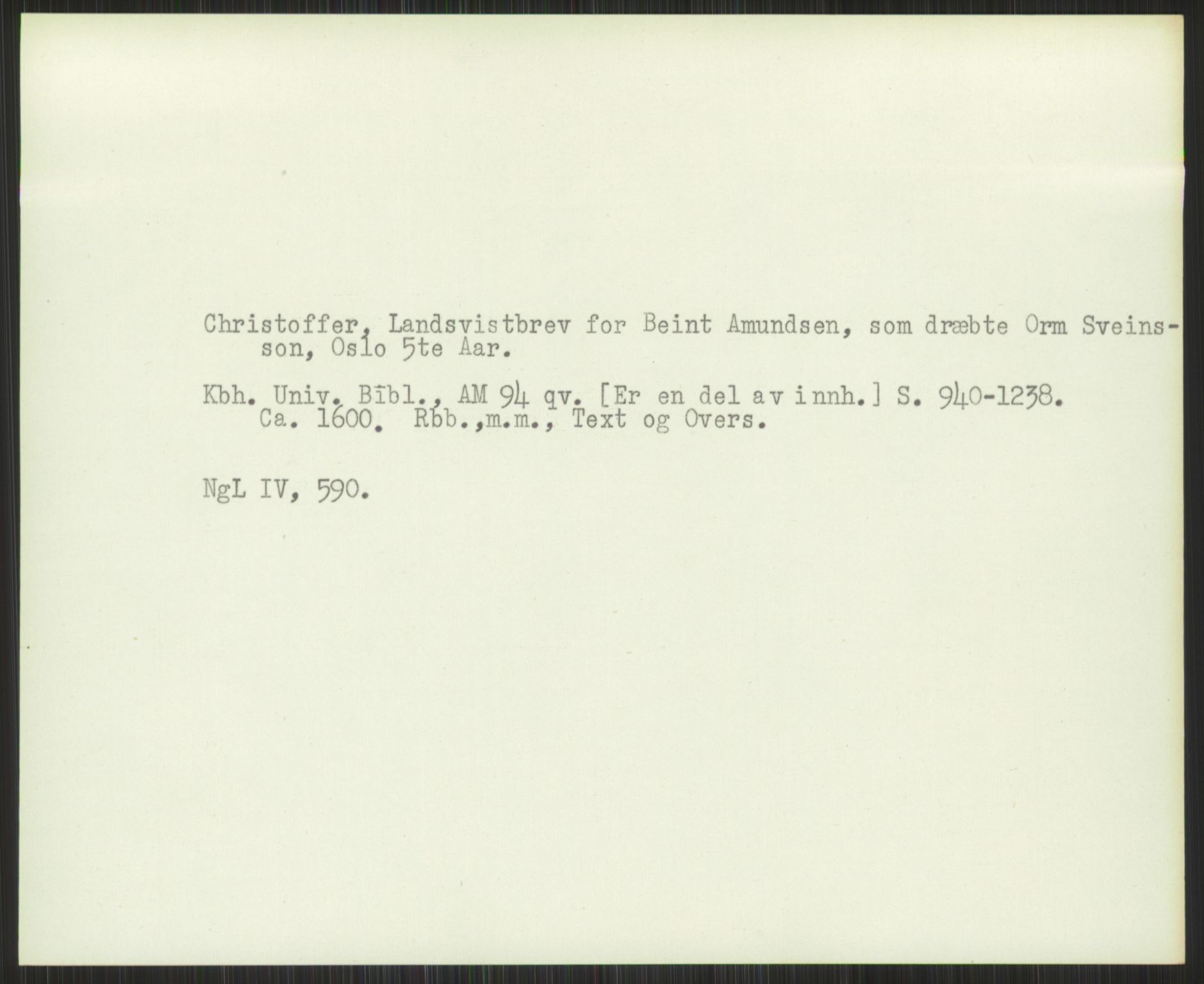 Norsk Historisk Kjeldeskrift-Institutt (NHKI), AV/RA-S-6117/G/Gc/L0030: Tematisk register til Gustav Storms håndskriftbeskrivelser i NgL bd. IV, 1381-1480, s. 469