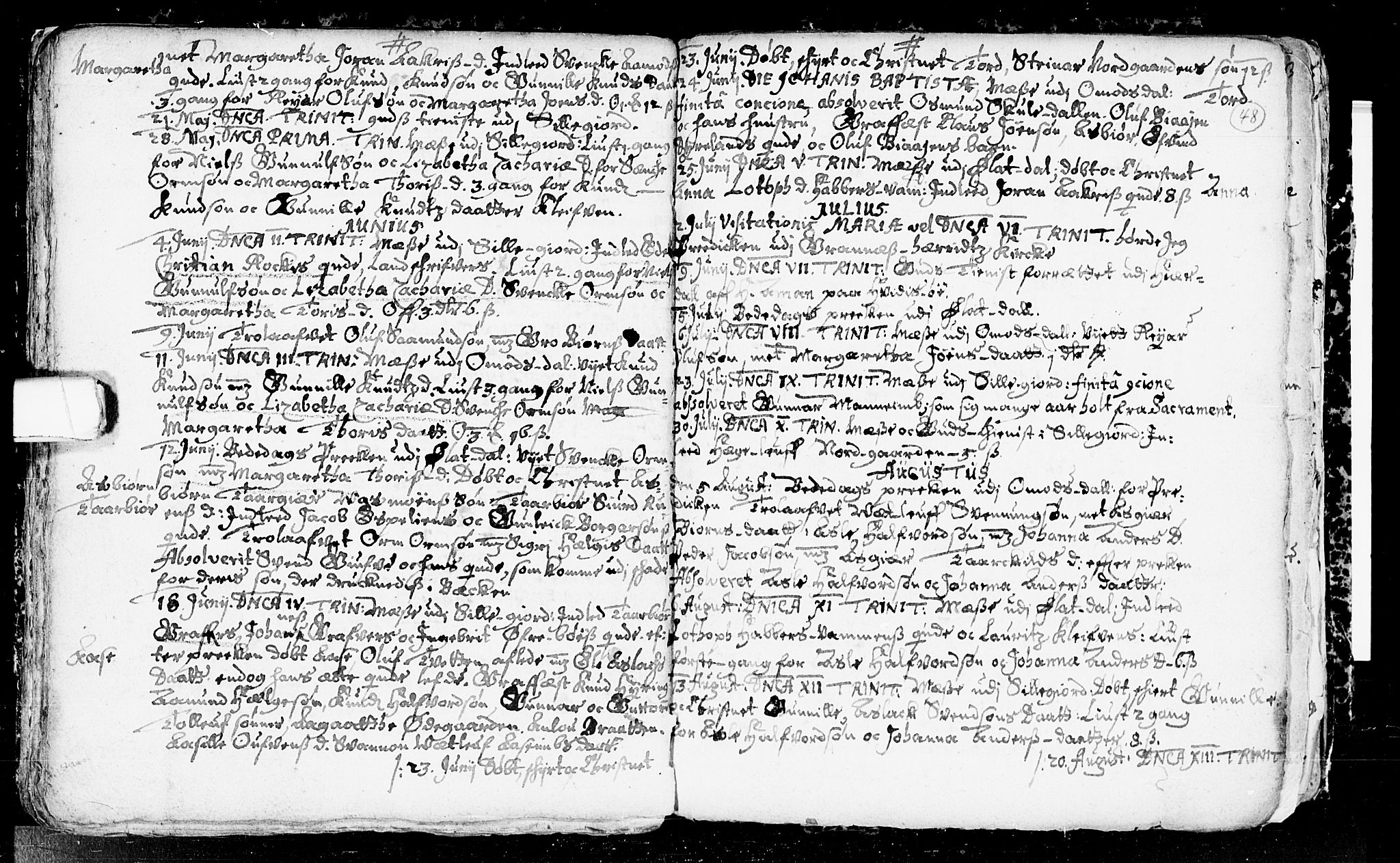 Seljord kirkebøker, AV/SAKO-A-20/F/Fa/L0001: Ministerialbok nr. I 1, 1654-1686, s. 48