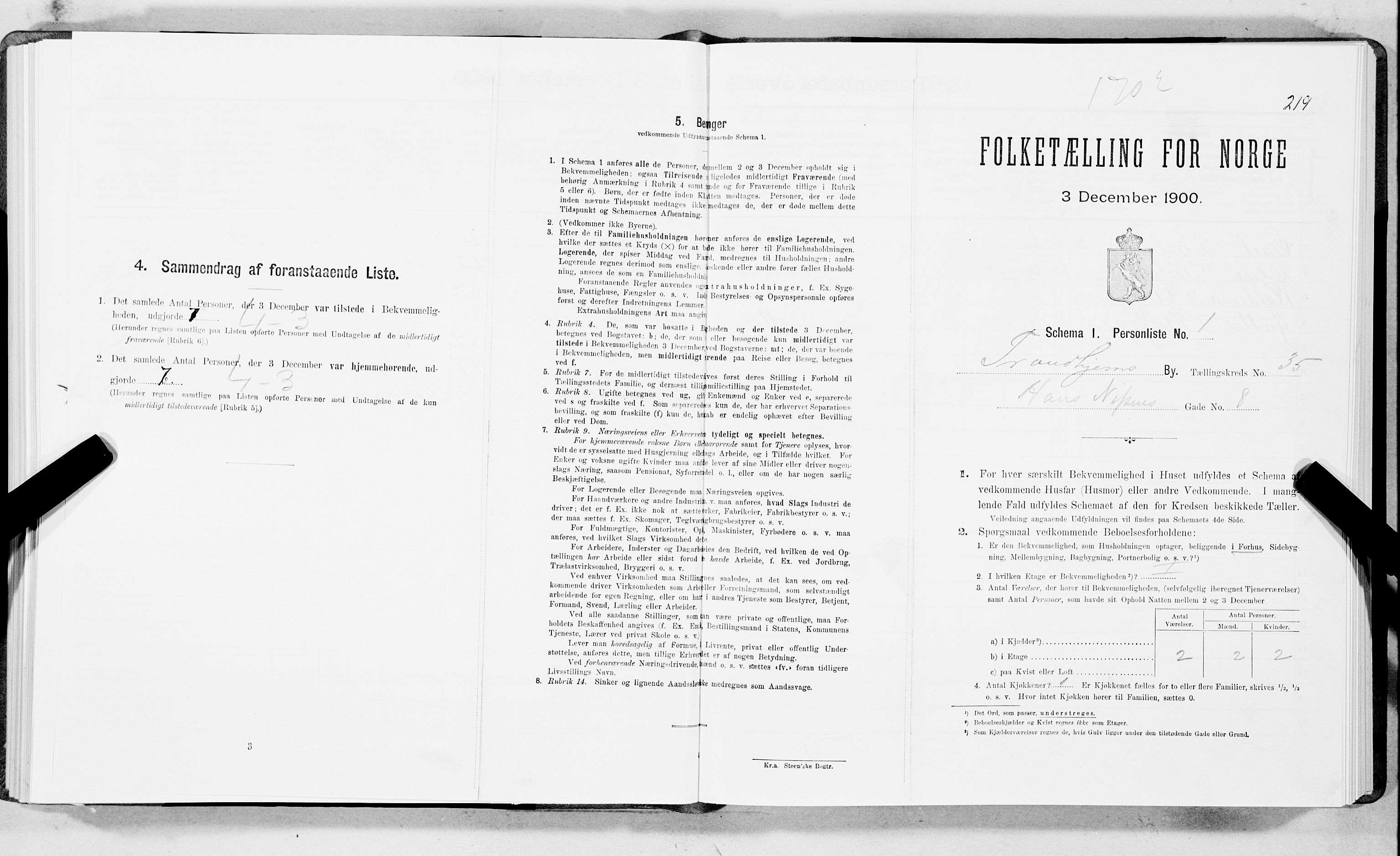 SAT, Folketelling 1900 for 1601 Trondheim kjøpstad, 1900, s. 5986