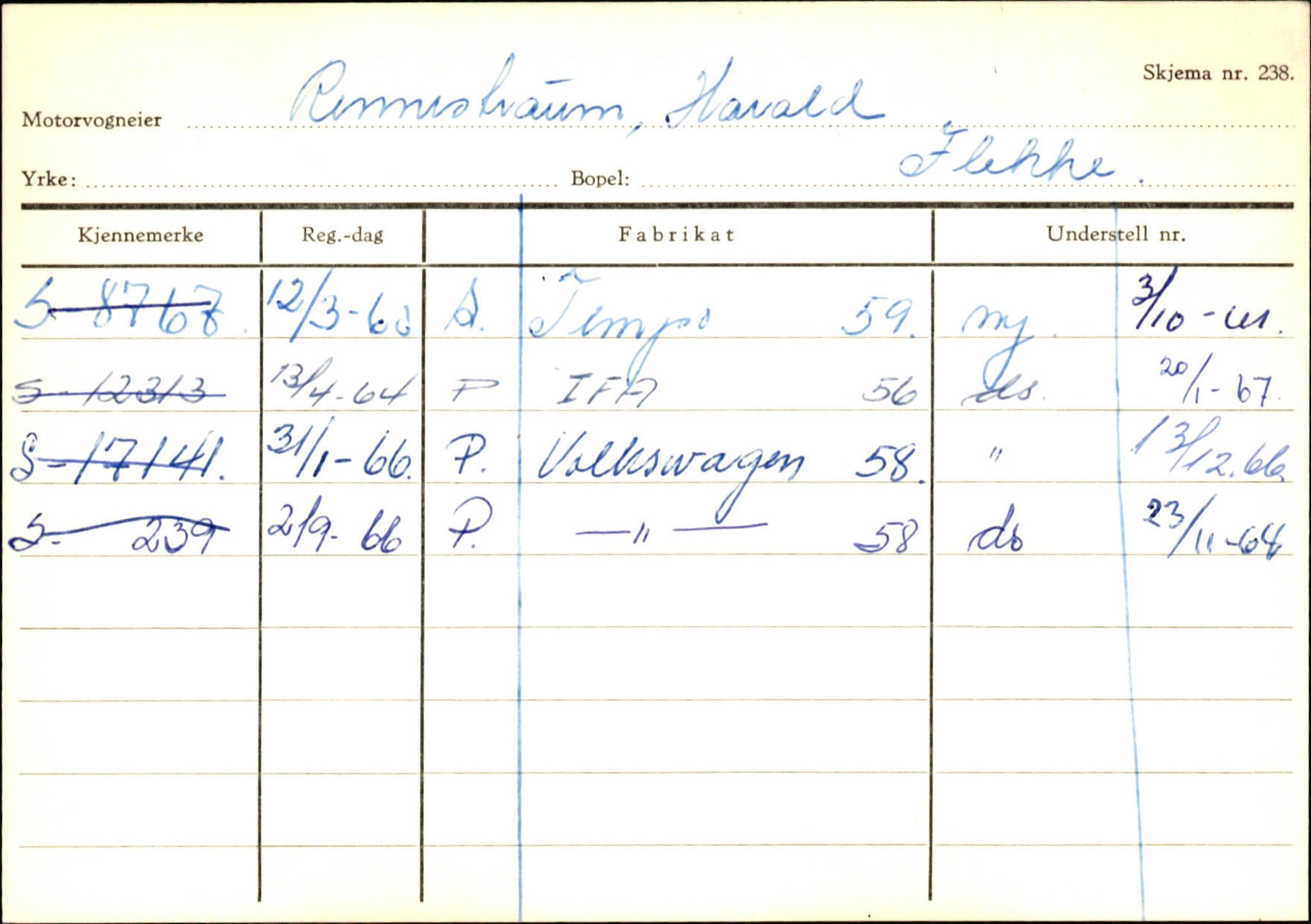 Statens vegvesen, Sogn og Fjordane vegkontor, AV/SAB-A-5301/4/F/L0126: Eigarregister Fjaler M-Å. Leikanger A-Å, 1945-1975, s. 55