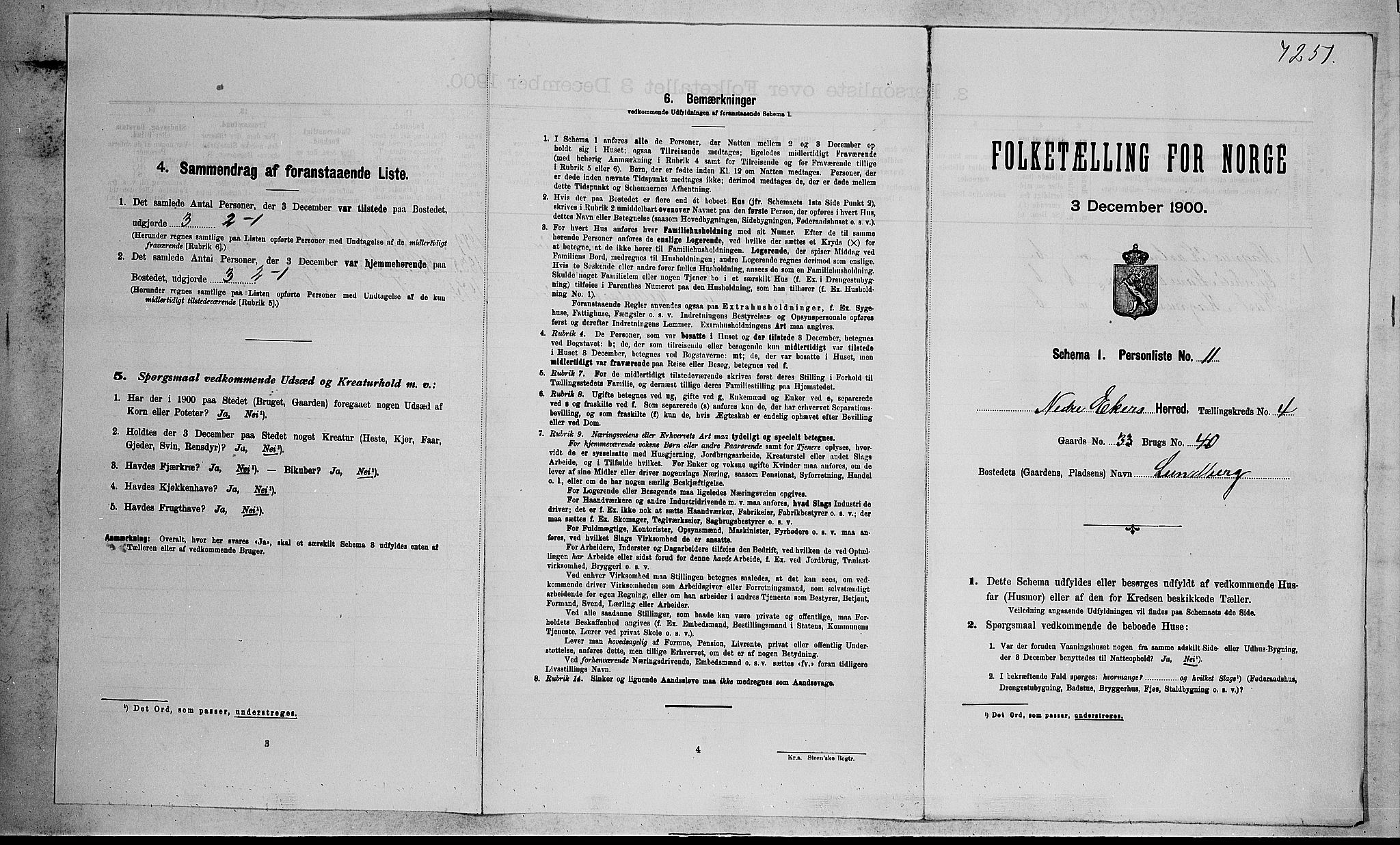 RA, Folketelling 1900 for 0625 Nedre Eiker herred, 1900, s. 482