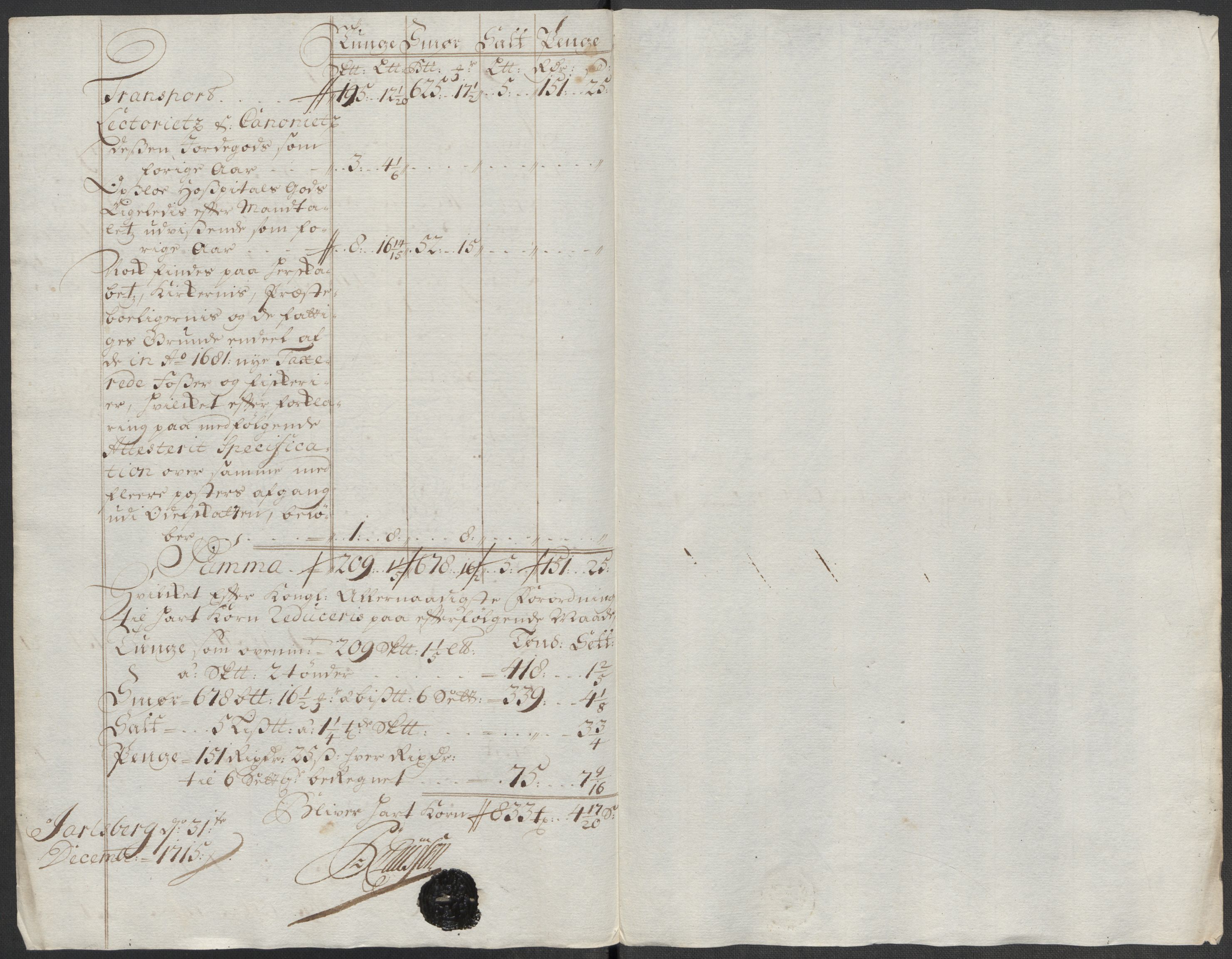 Rentekammeret inntil 1814, Reviderte regnskaper, Fogderegnskap, RA/EA-4092/R32/L1879: Fogderegnskap Jarlsberg grevskap, 1714-1715, s. 350