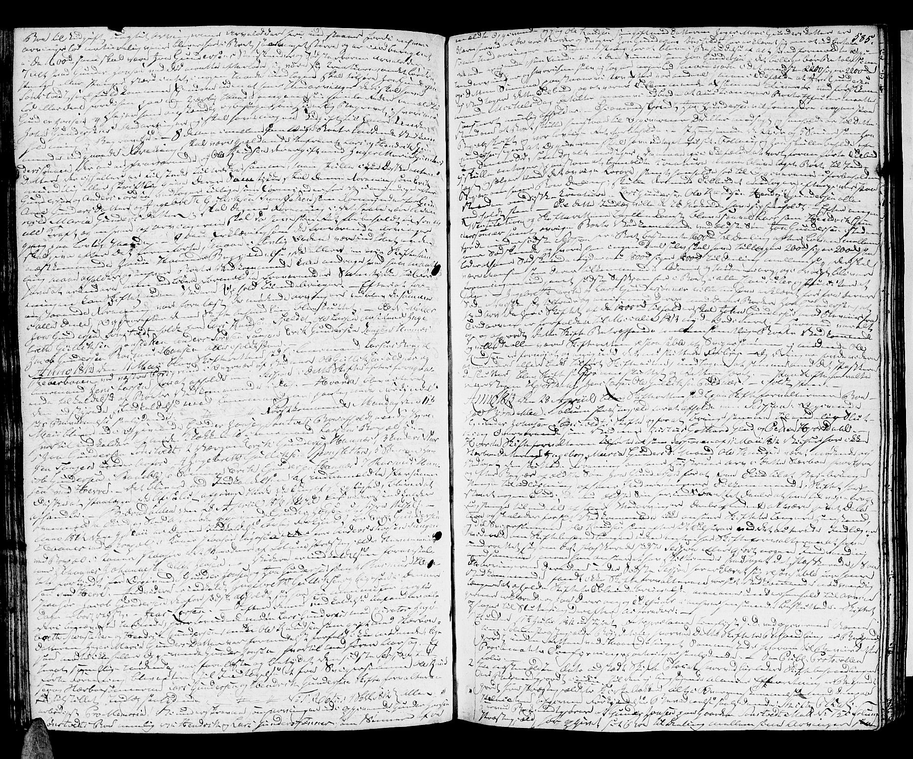 Nedre Telemark sorenskriveri, AV/SAKO-A-135/H/Hb/Hba/L0020: Skifteprotokoll, 1809-1815, s. 584b-585a
