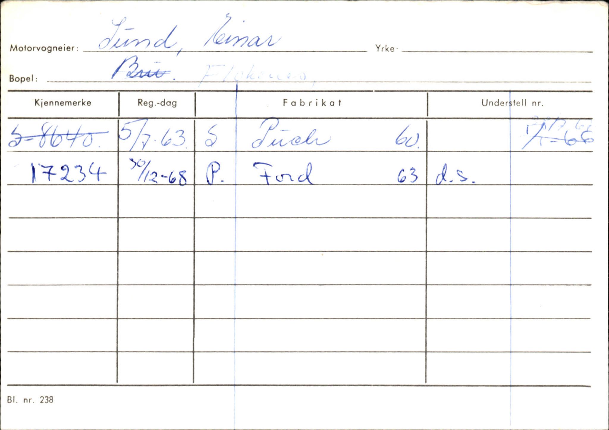 Statens vegvesen, Sogn og Fjordane vegkontor, AV/SAB-A-5301/4/F/L0132: Eigarregister Askvoll A-Å. Balestrand A-Å, 1945-1975, s. 1292