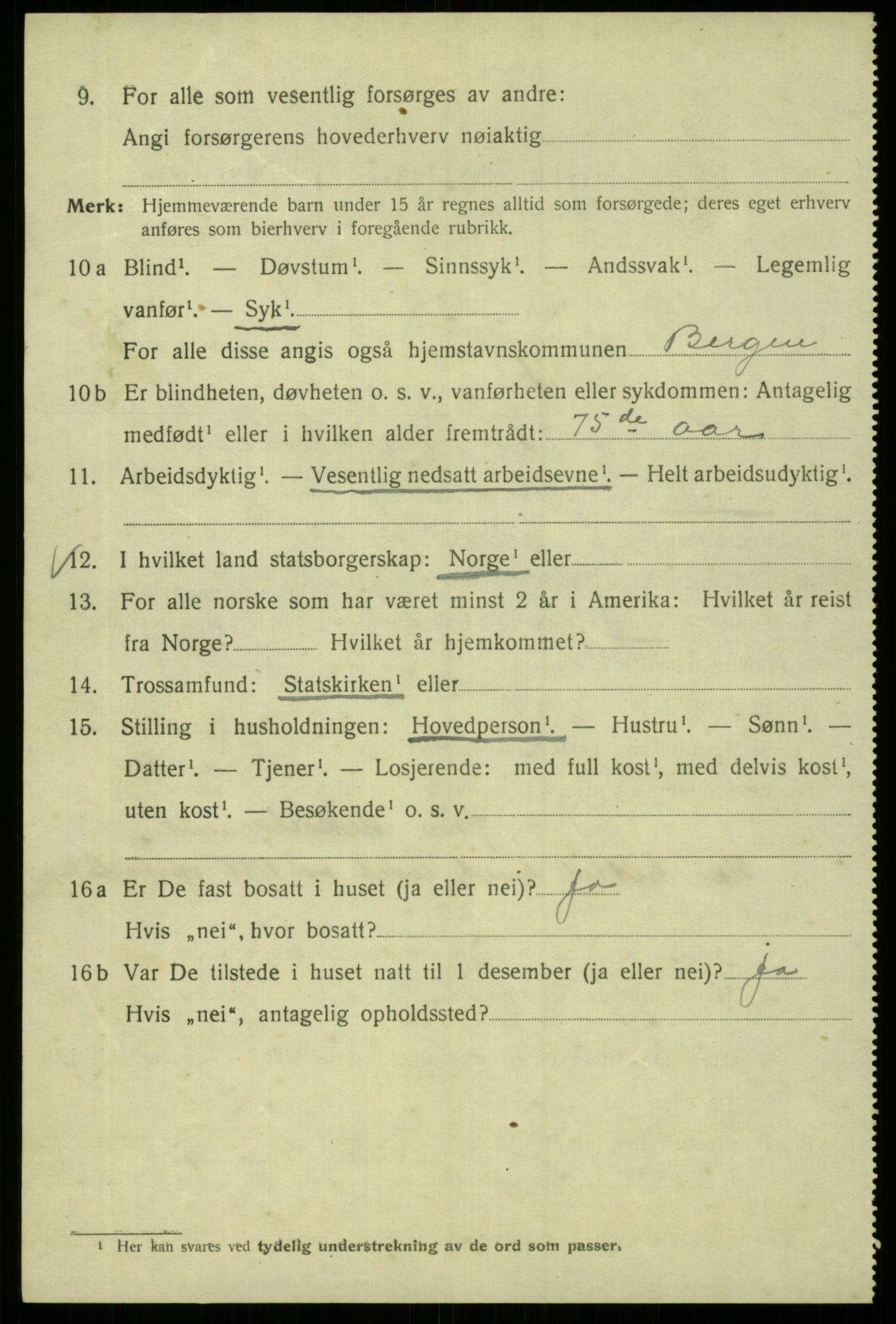 SAB, Folketelling 1920 for 1301 Bergen kjøpstad, 1920, s. 157102