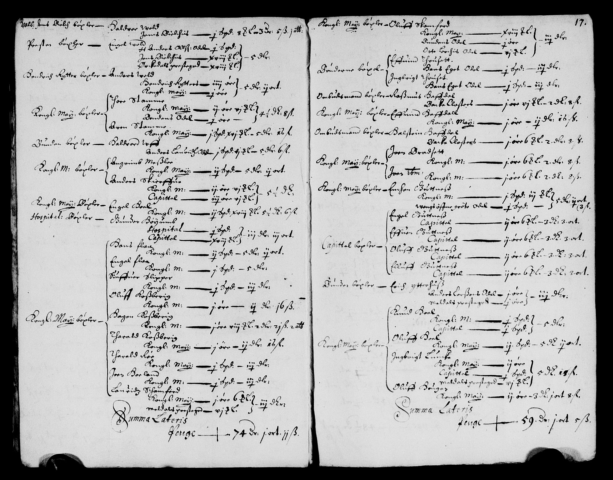 Rentekammeret inntil 1814, Reviderte regnskaper, Lensregnskaper, AV/RA-EA-5023/R/Rb/Rbw/L0127: Trondheim len, 1656-1657