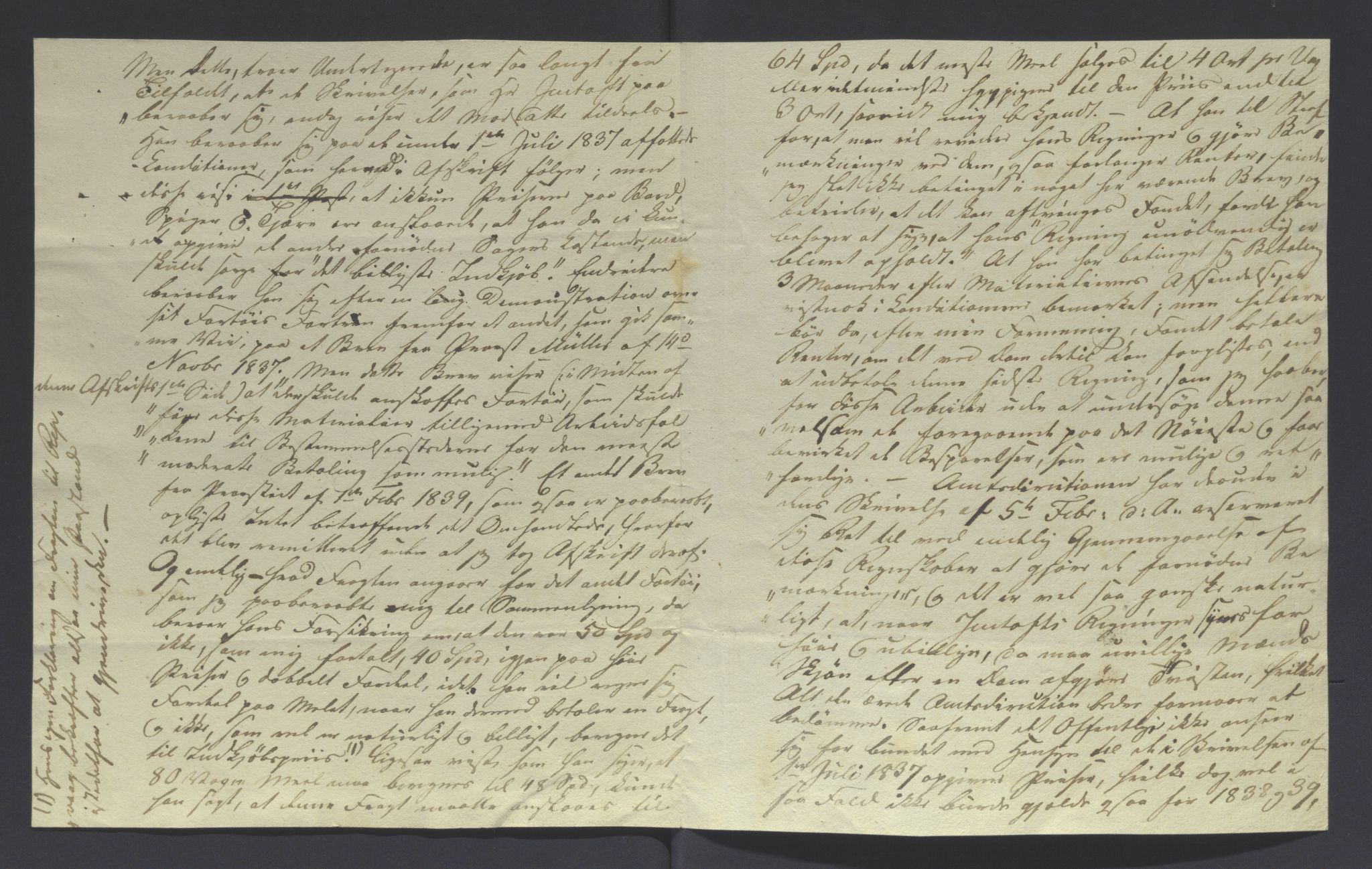 Nord-Hålogaland stiftsdireksjon, AV/SATØ-SATØ-13/Fe/L0020: Journalvedlegg, 1840, s. 2