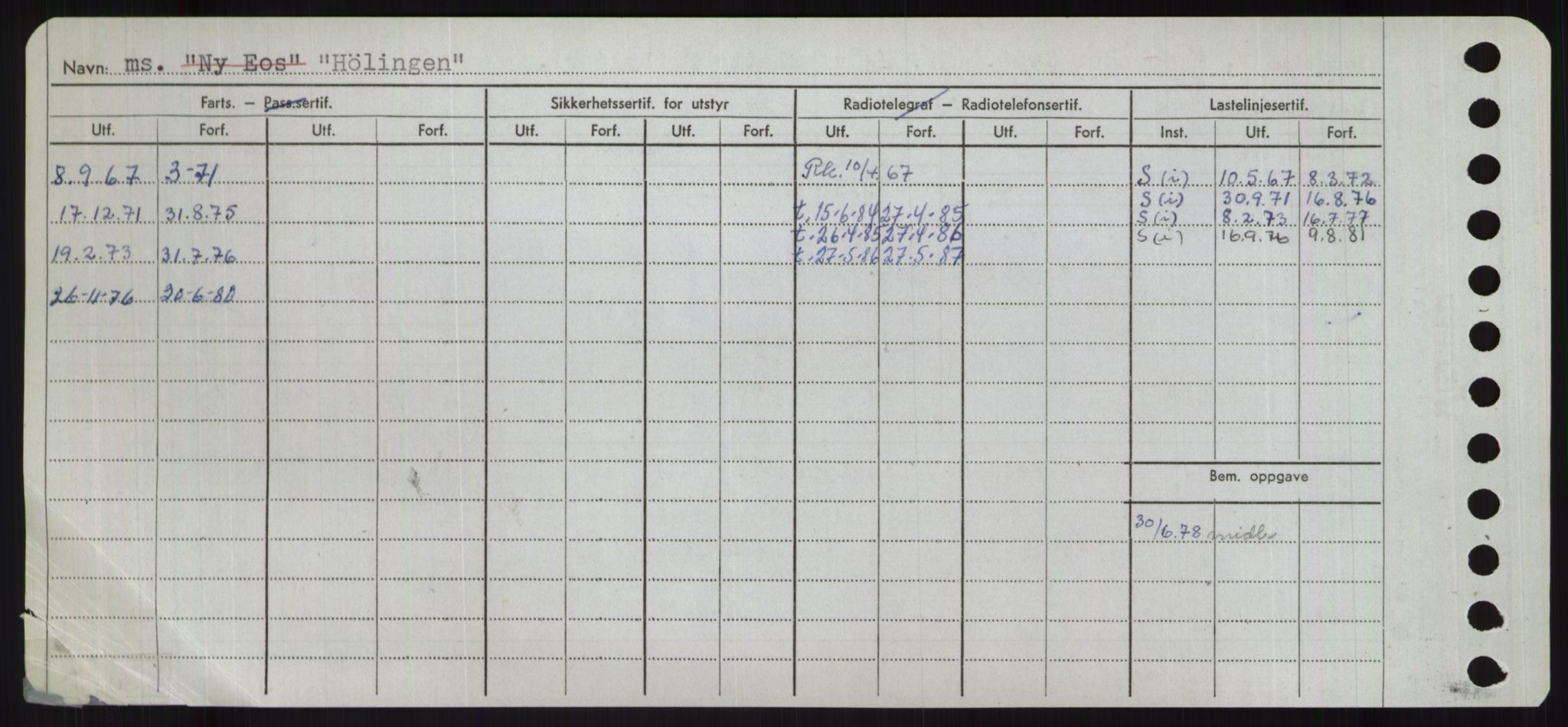 Sjøfartsdirektoratet med forløpere, Skipsmålingen, RA/S-1627/H/Ha/L0003/0001: Fartøy, Hilm-Mar / Fartøy, Hilm-Kol, s. 194