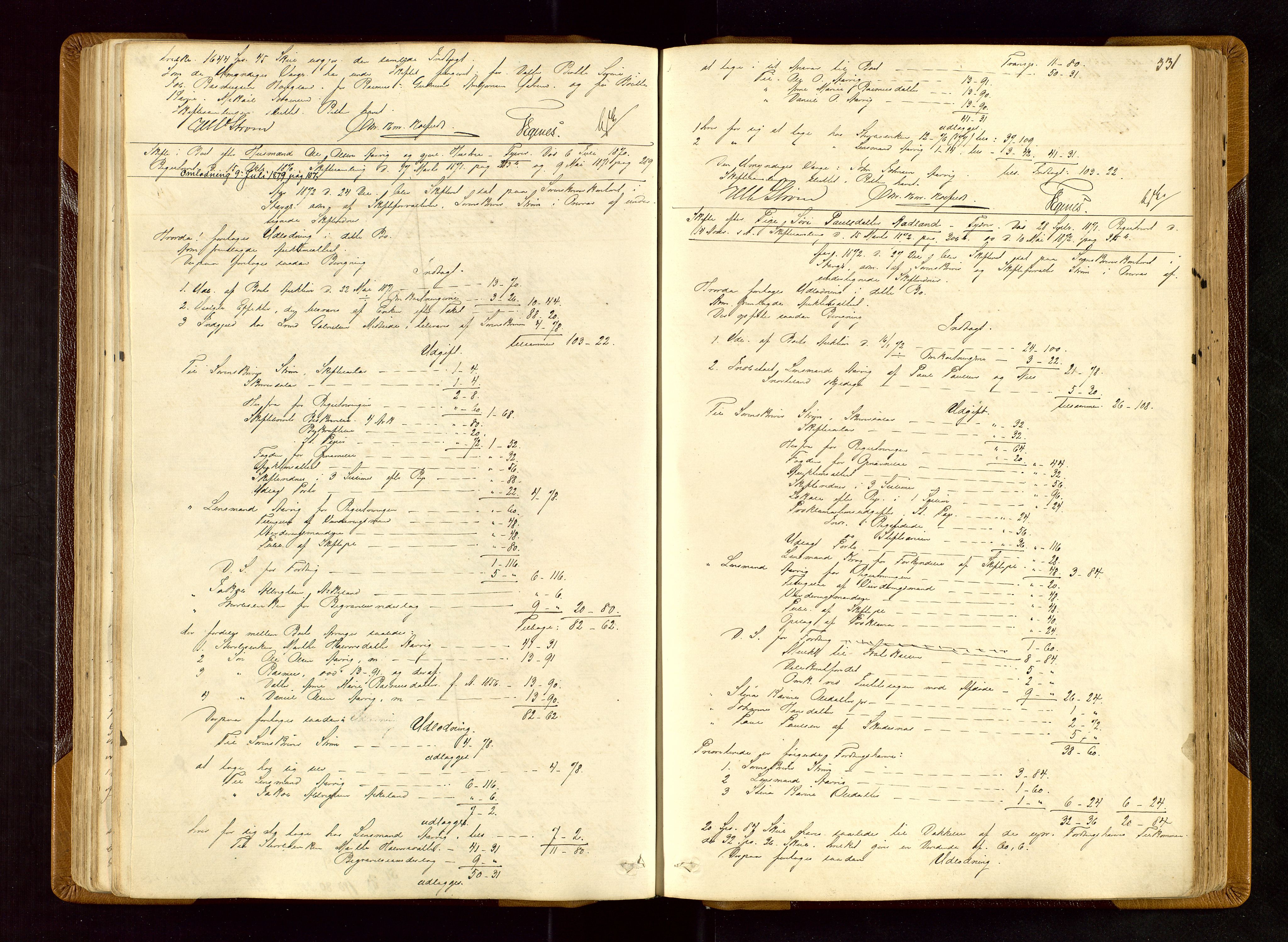 Karmsund sorenskriveri, SAST/A-100311/01/IV/IVDBA/L0004: SKIFTEPROTOKOLL TORVESTAD, TYSVÆR, 1868-1877, s. 330b-331a