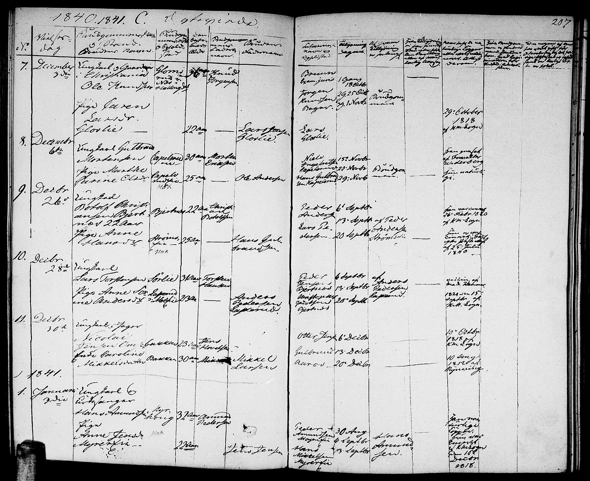 Nittedal prestekontor Kirkebøker, AV/SAO-A-10365a/F/Fa/L0004: Ministerialbok nr. I 4, 1836-1849, s. 207