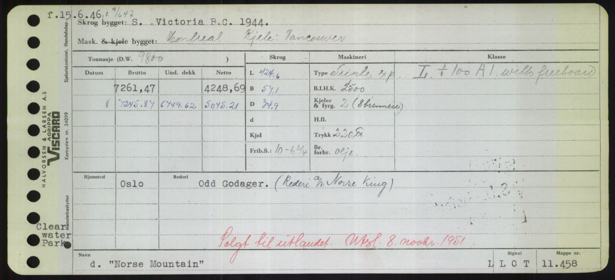 Sjøfartsdirektoratet med forløpere, Skipsmålingen, RA/S-1627/H/Hd/L0027: Fartøy, Norhop-Nør, s. 139