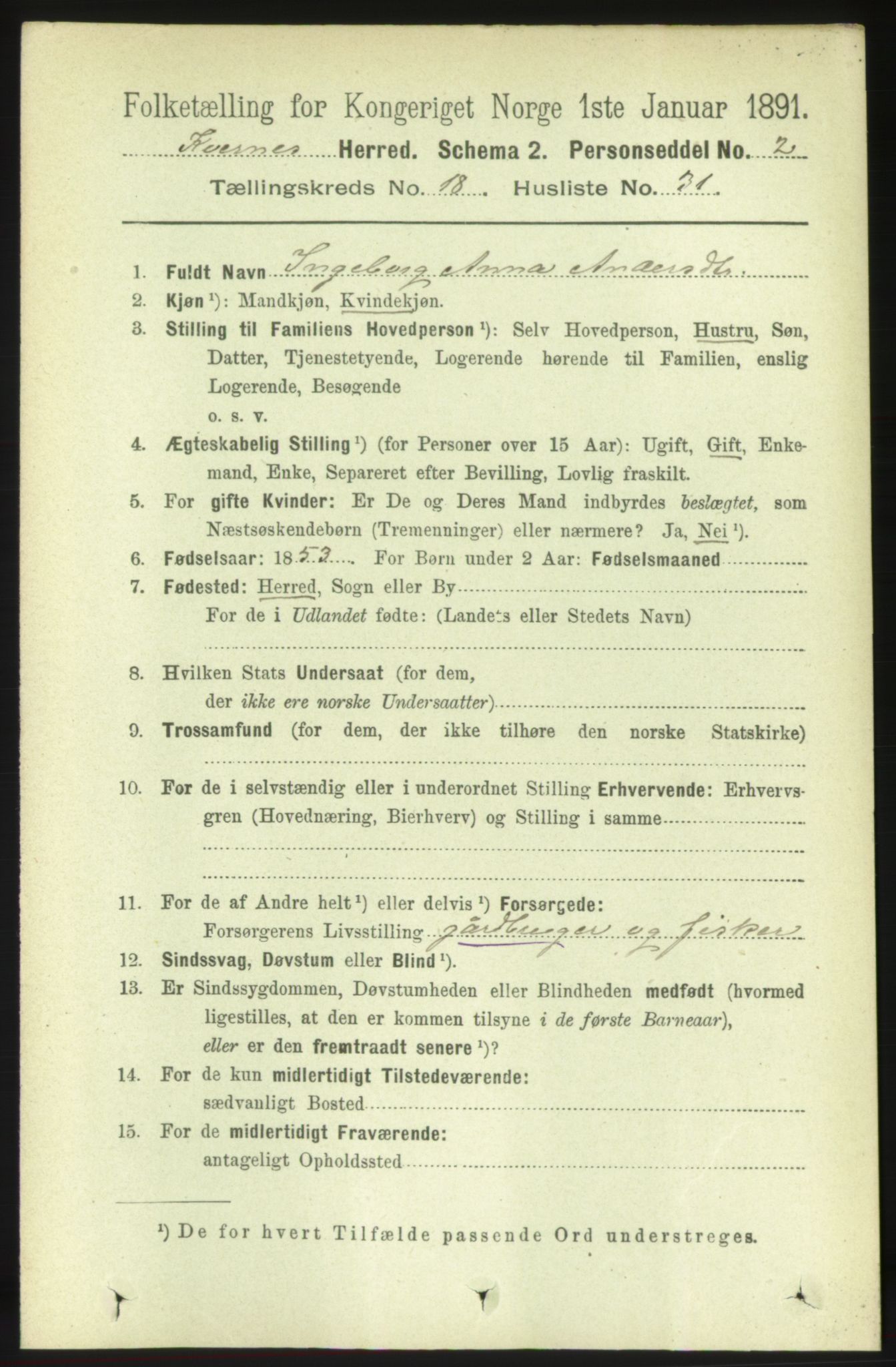 RA, Folketelling 1891 for 1553 Kvernes herred, 1891, s. 7973