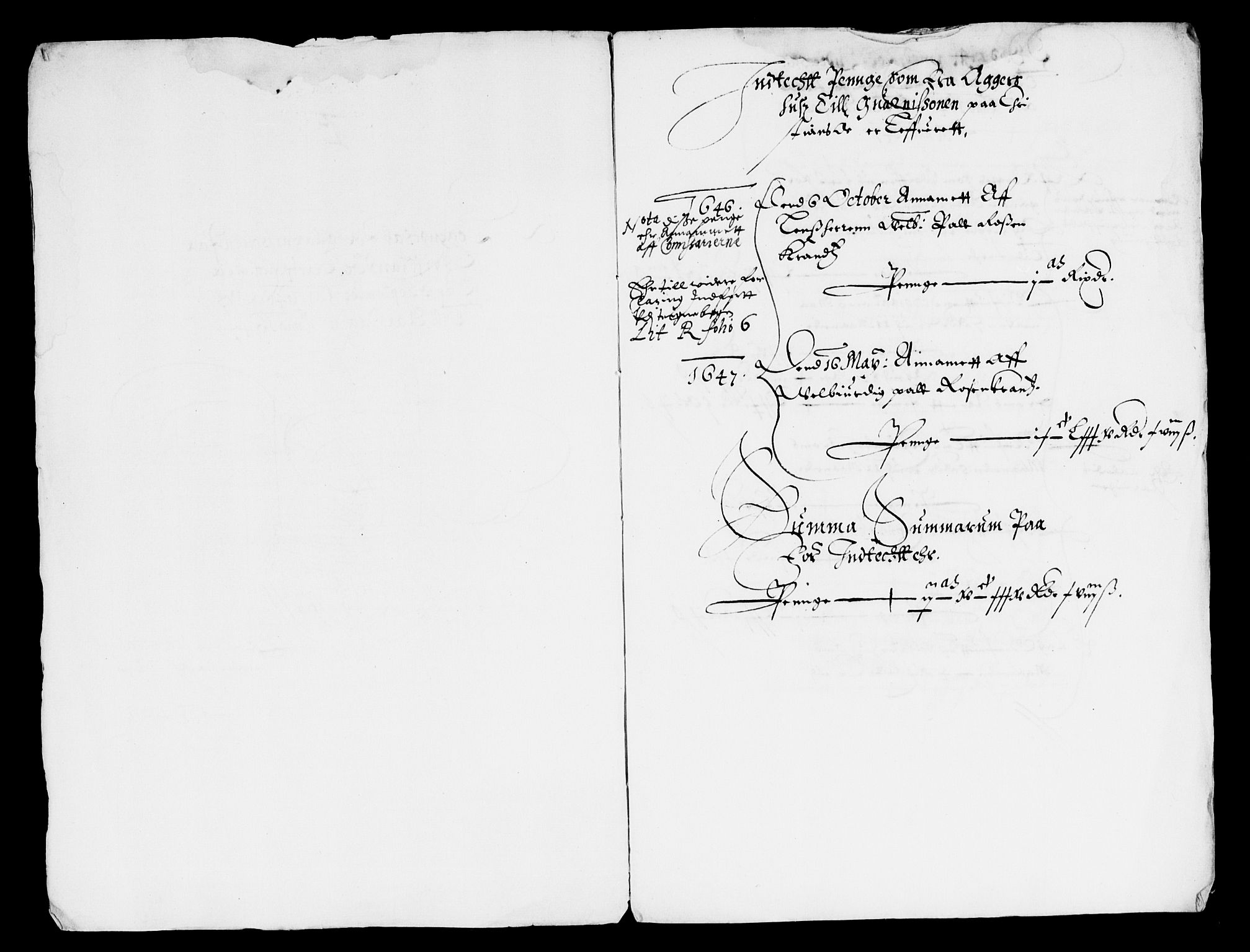 Rentekammeret inntil 1814, Reviderte regnskaper, Lensregnskaper, AV/RA-EA-5023/R/Rb/Rbq/L0036: Nedenes len. Mandals len. Råbyggelag., 1646-1648